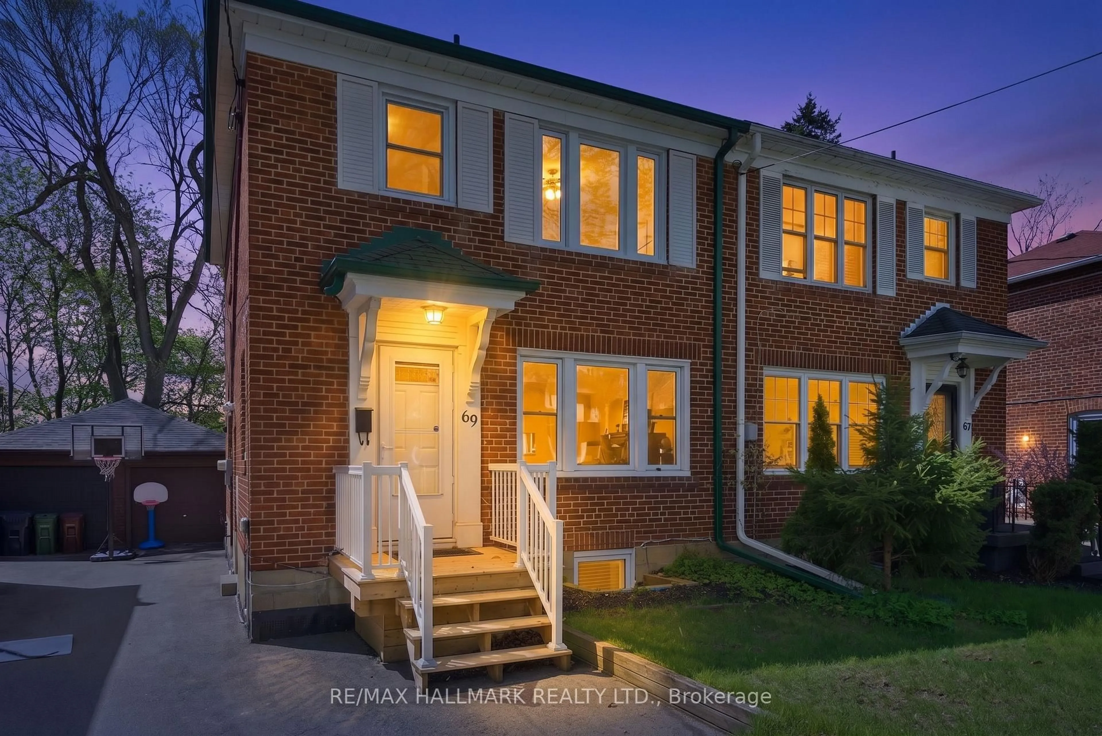 Home with brick exterior material, street for 69 Thursfield Cres, Toronto Ontario M4G 2N4