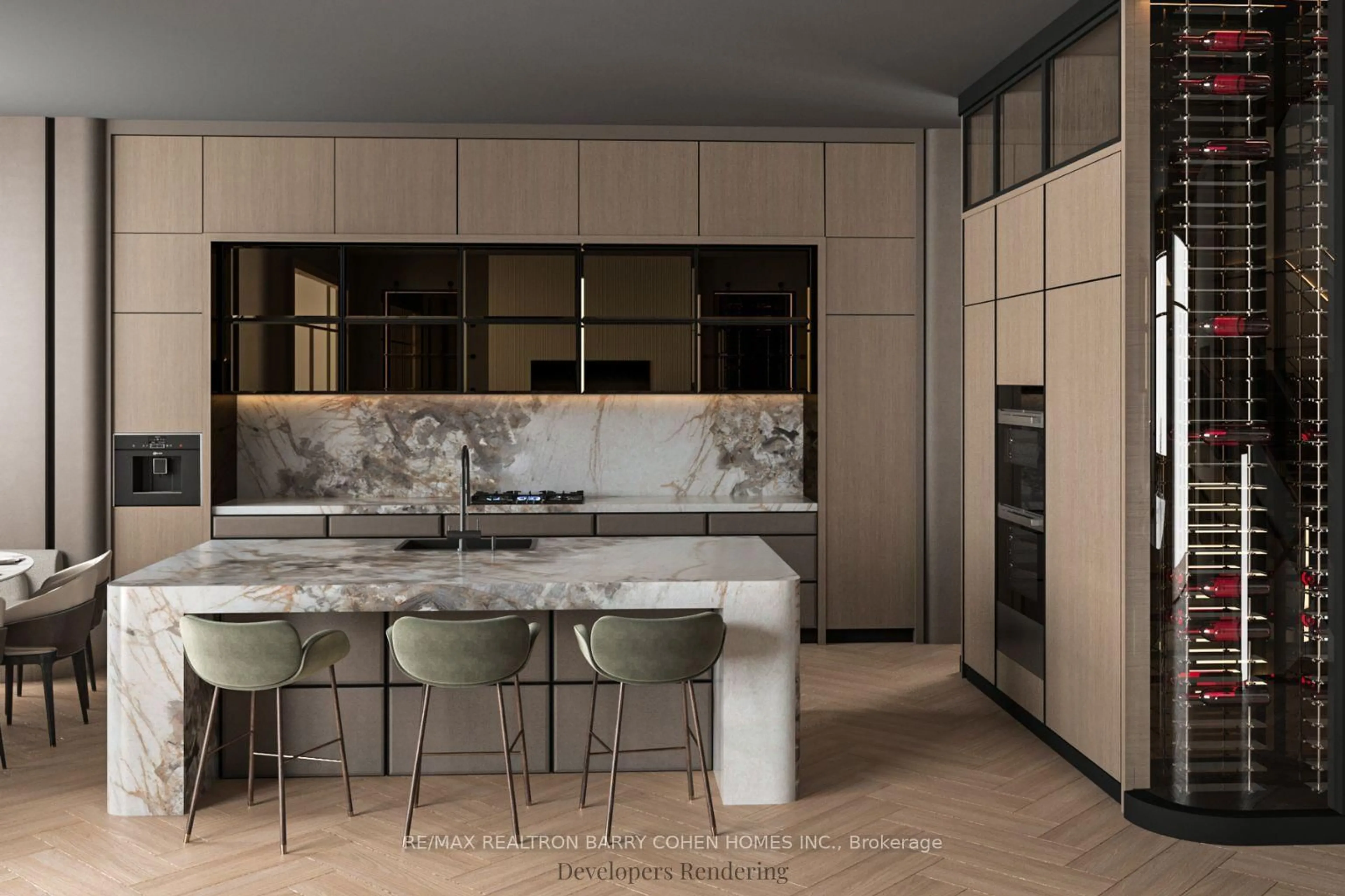 Contemporary kitchen, ceramic/tile floor for 123 Glenayr Rd, Toronto Ontario M5P 3C1