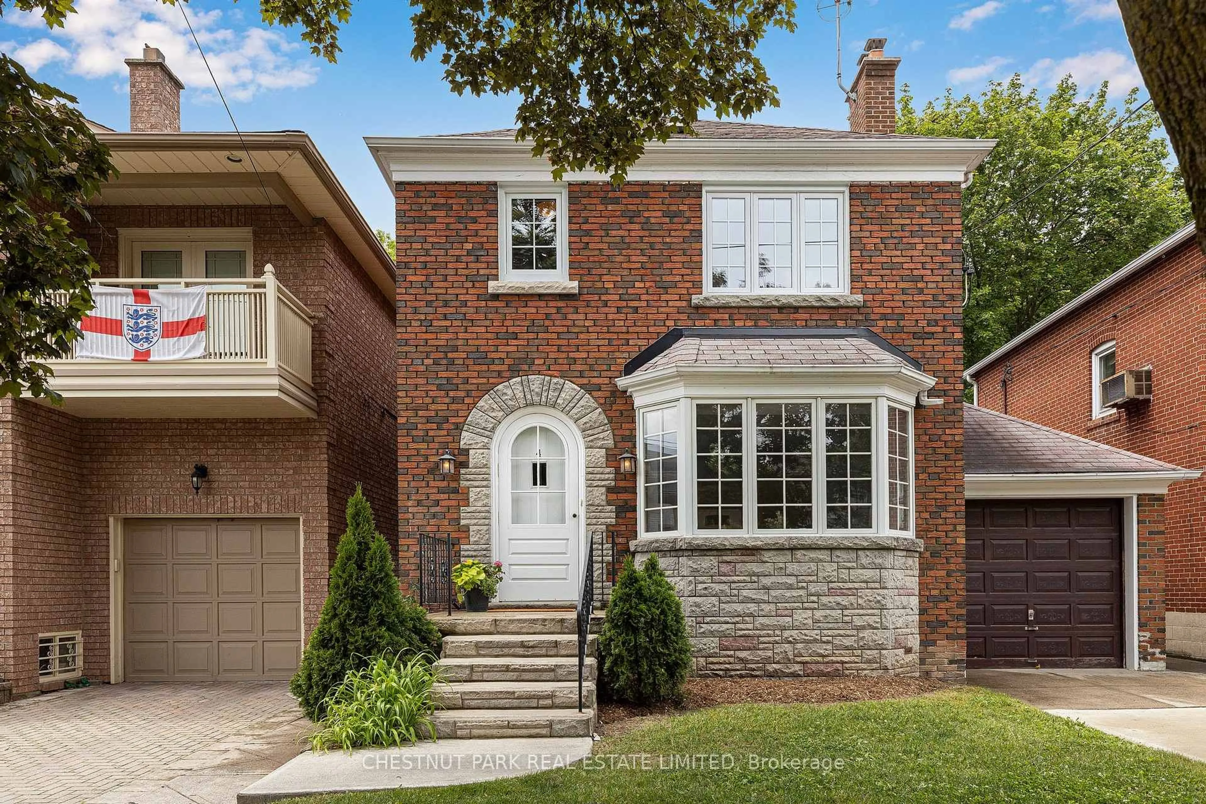Home with brick exterior material, street for 4 Roxville Ave, Toronto Ontario M4G 3P8