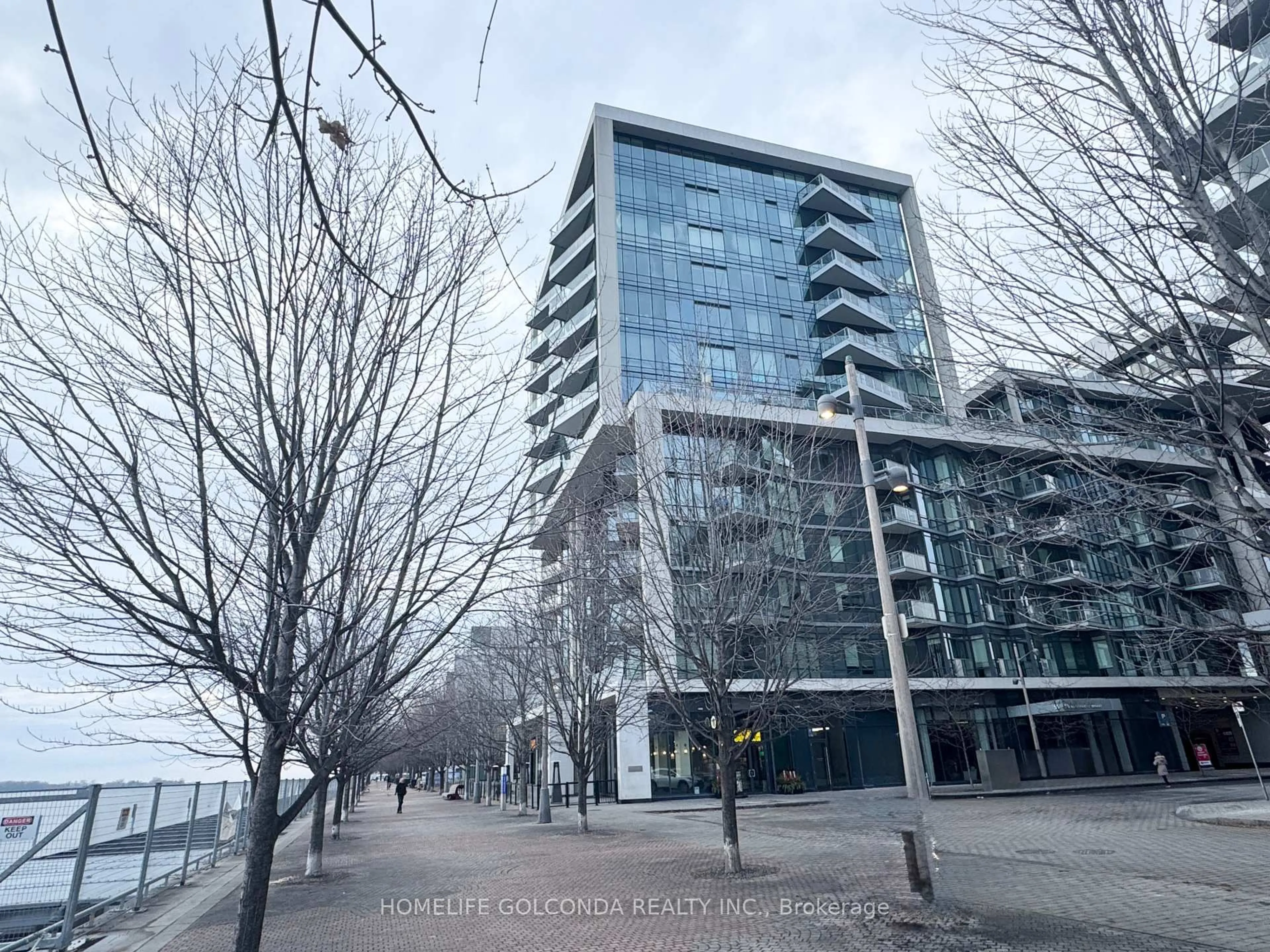 A pic from outside/outdoor area/front of a property/back of a property/a pic from drone, unknown for 55 Merchants' Wharf St #324, Toronto Ontario M5A 0P2