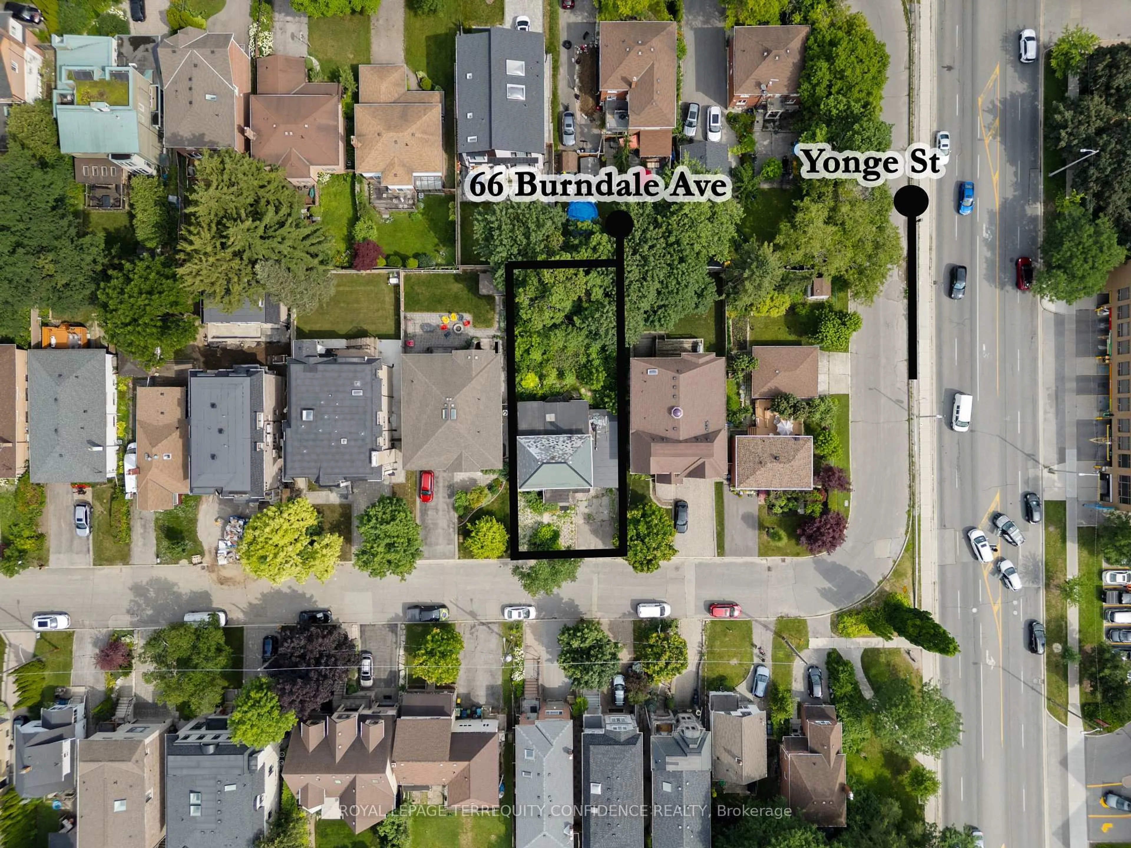 A pic from outside/outdoor area/front of a property/back of a property/a pic from drone, street for 66 Burndale Ave, Toronto Ontario M2N 1S7