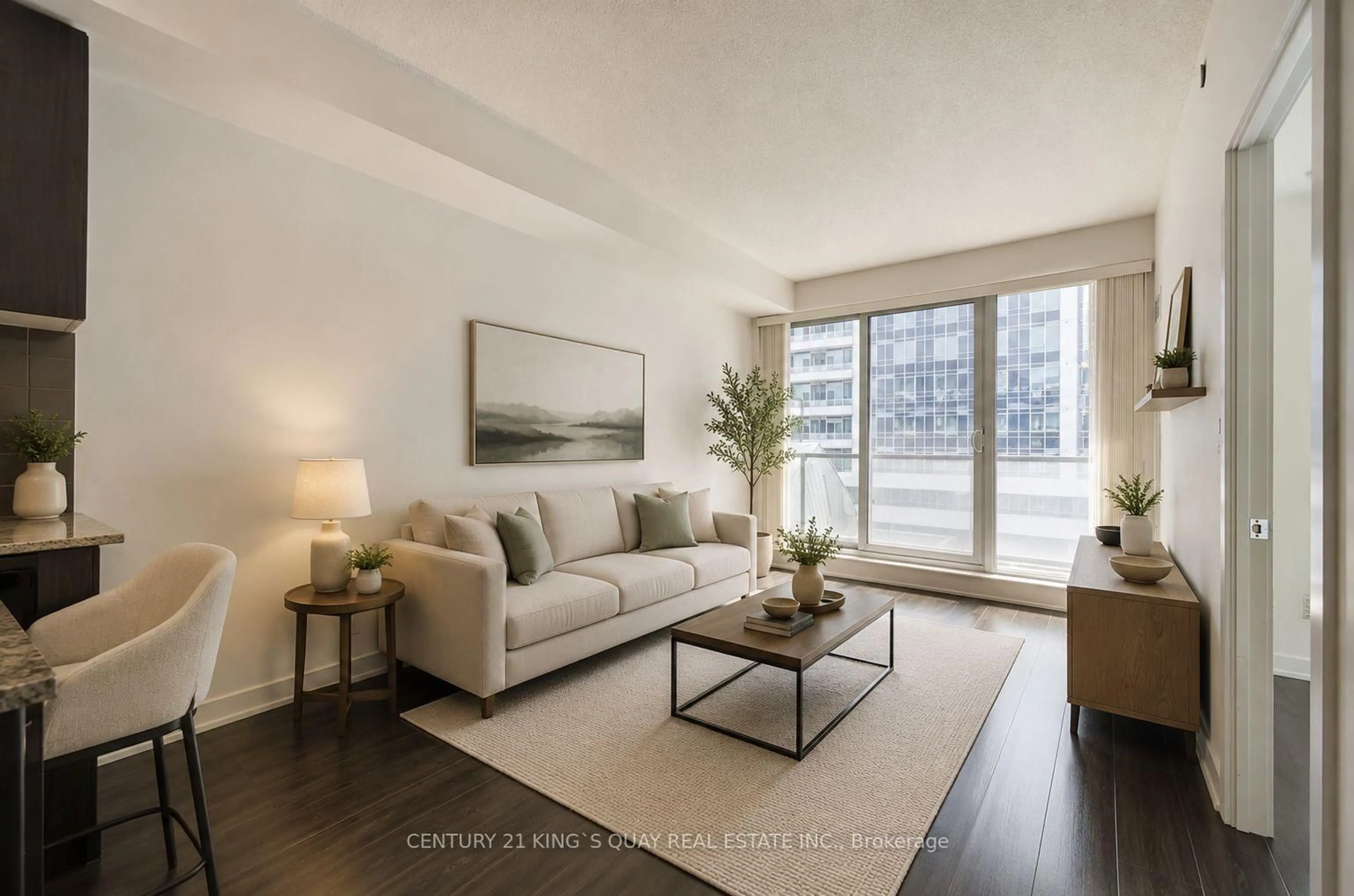 Living room with furniture, unknown for 18 Rean Dr #503, Toronto Ontario M2K 0C7