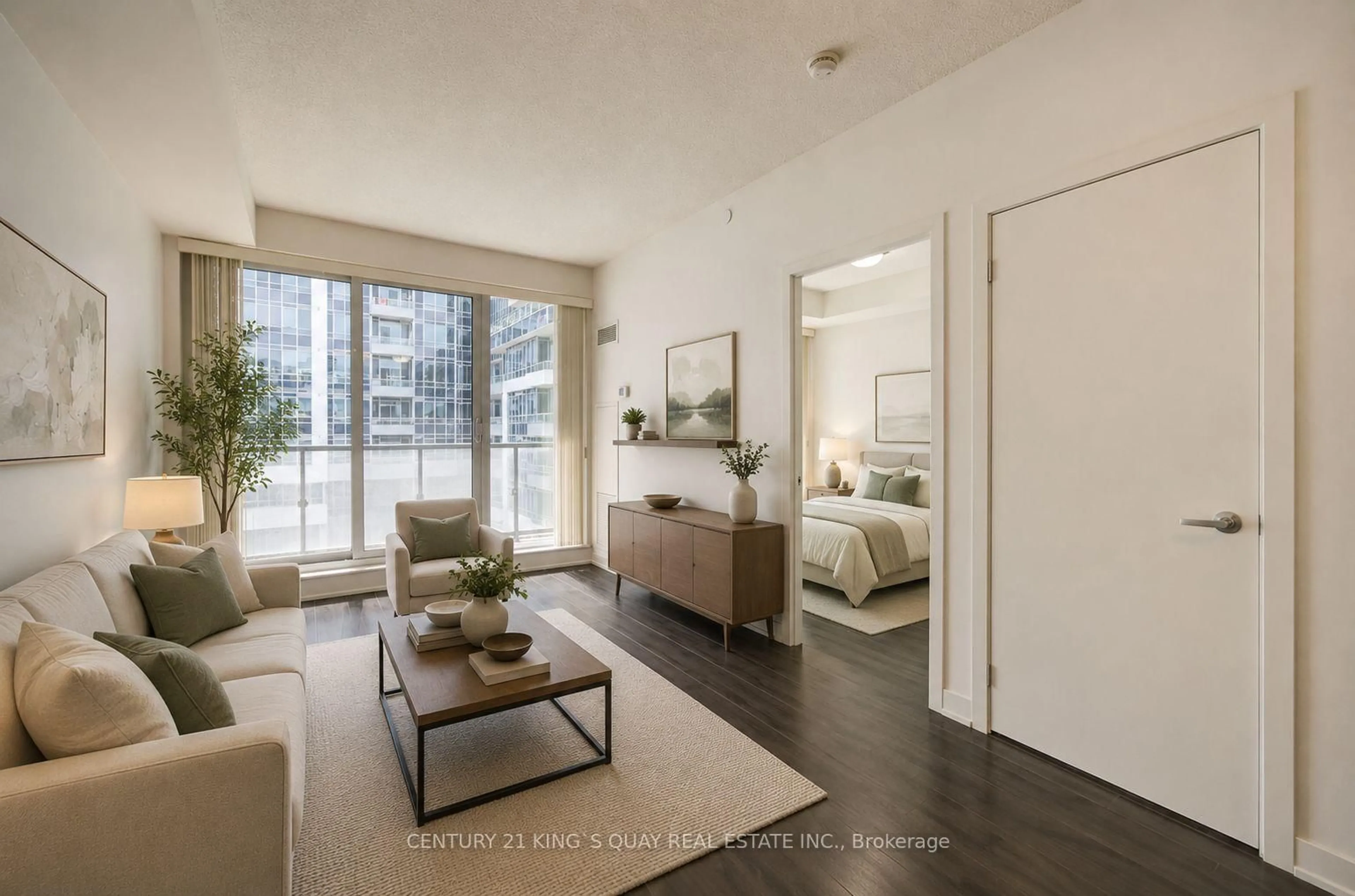 Living room with furniture, unknown for 18 Rean Dr #503, Toronto Ontario M2K 0C7
