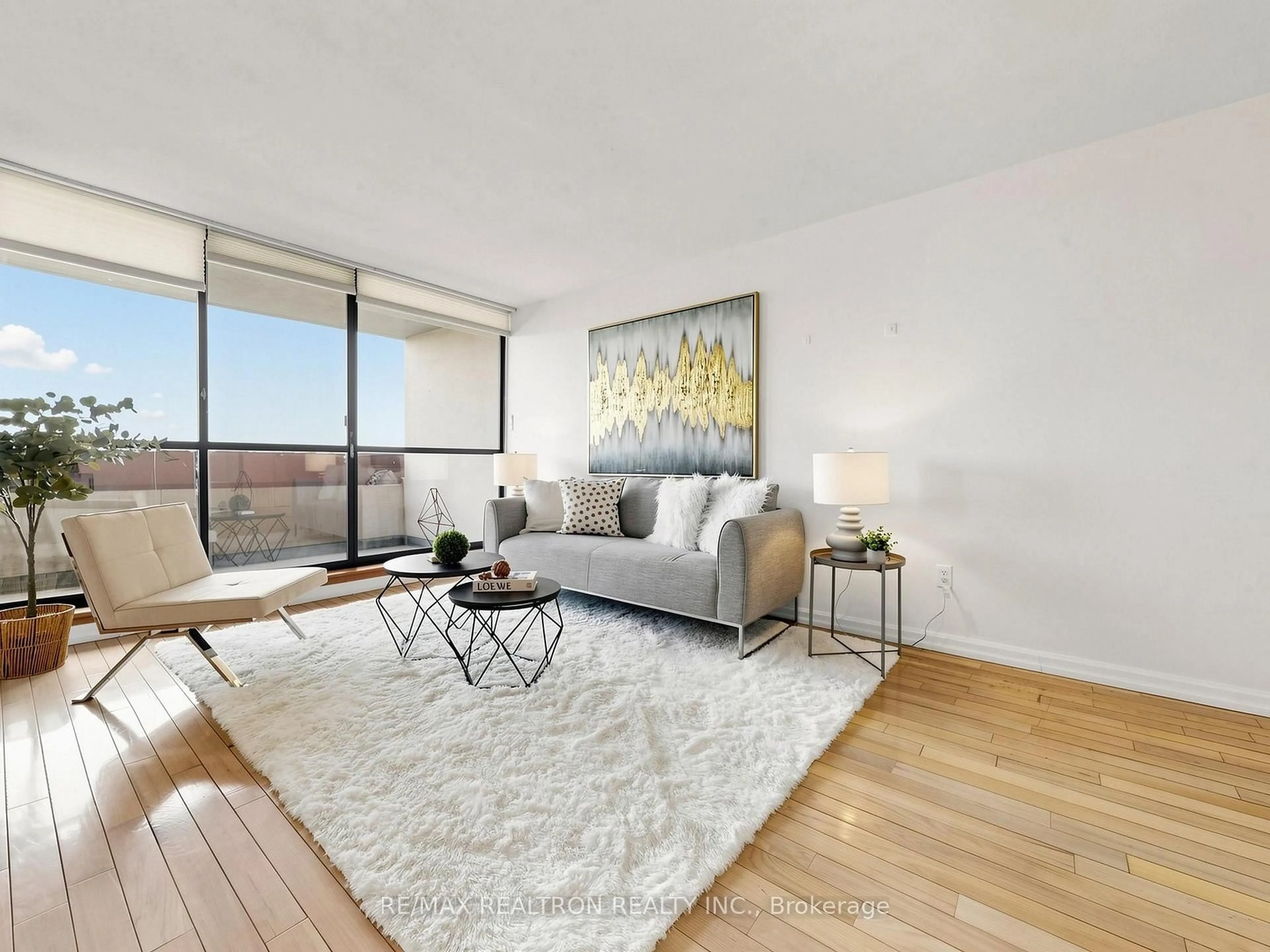Living room with furniture, unknown for 100 Canyon Ave #608, Toronto Ontario M3H 5T9