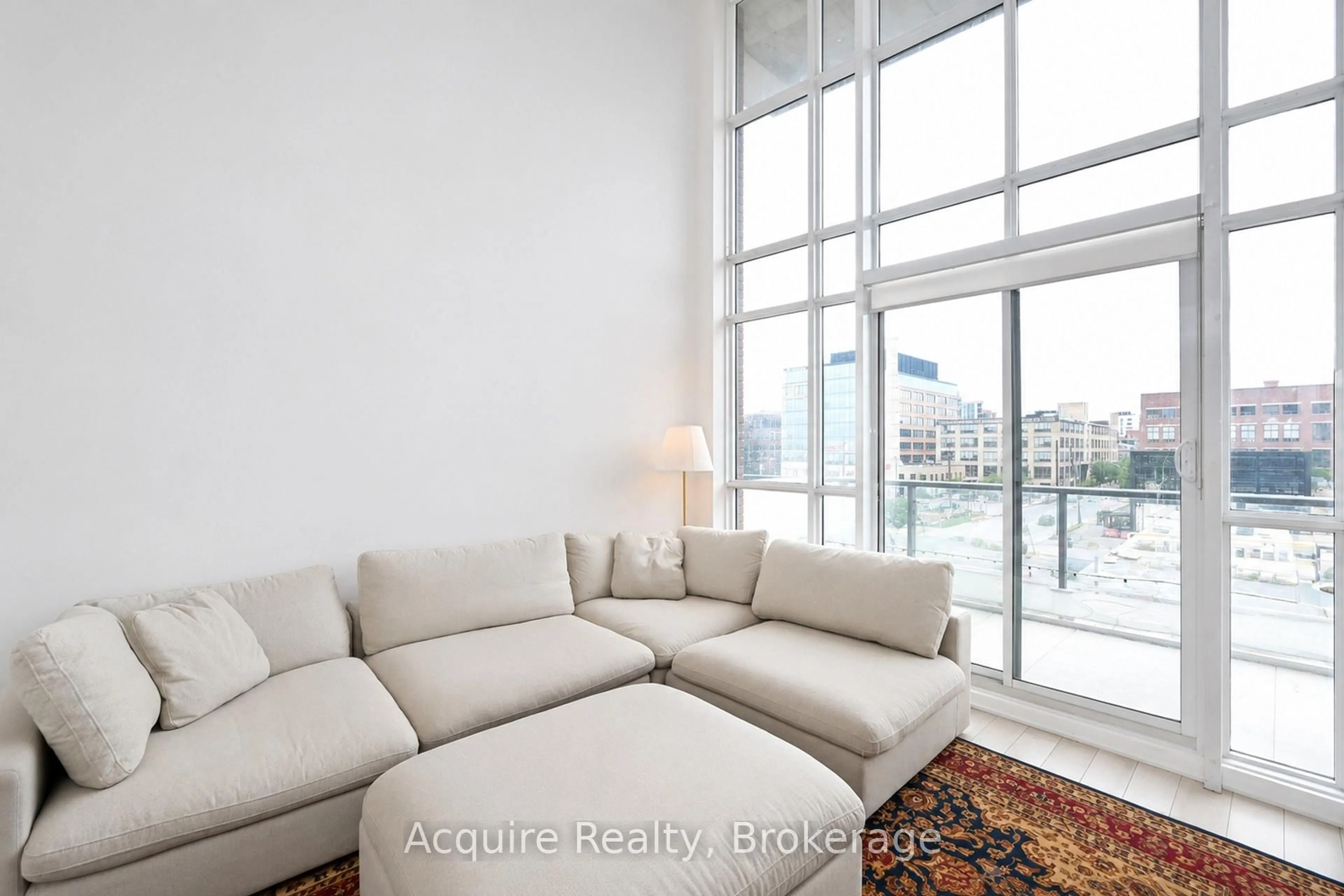 Living room with furniture, unknown for 5 Hanna Ave #413, Toronto Ontario M6K 1W8