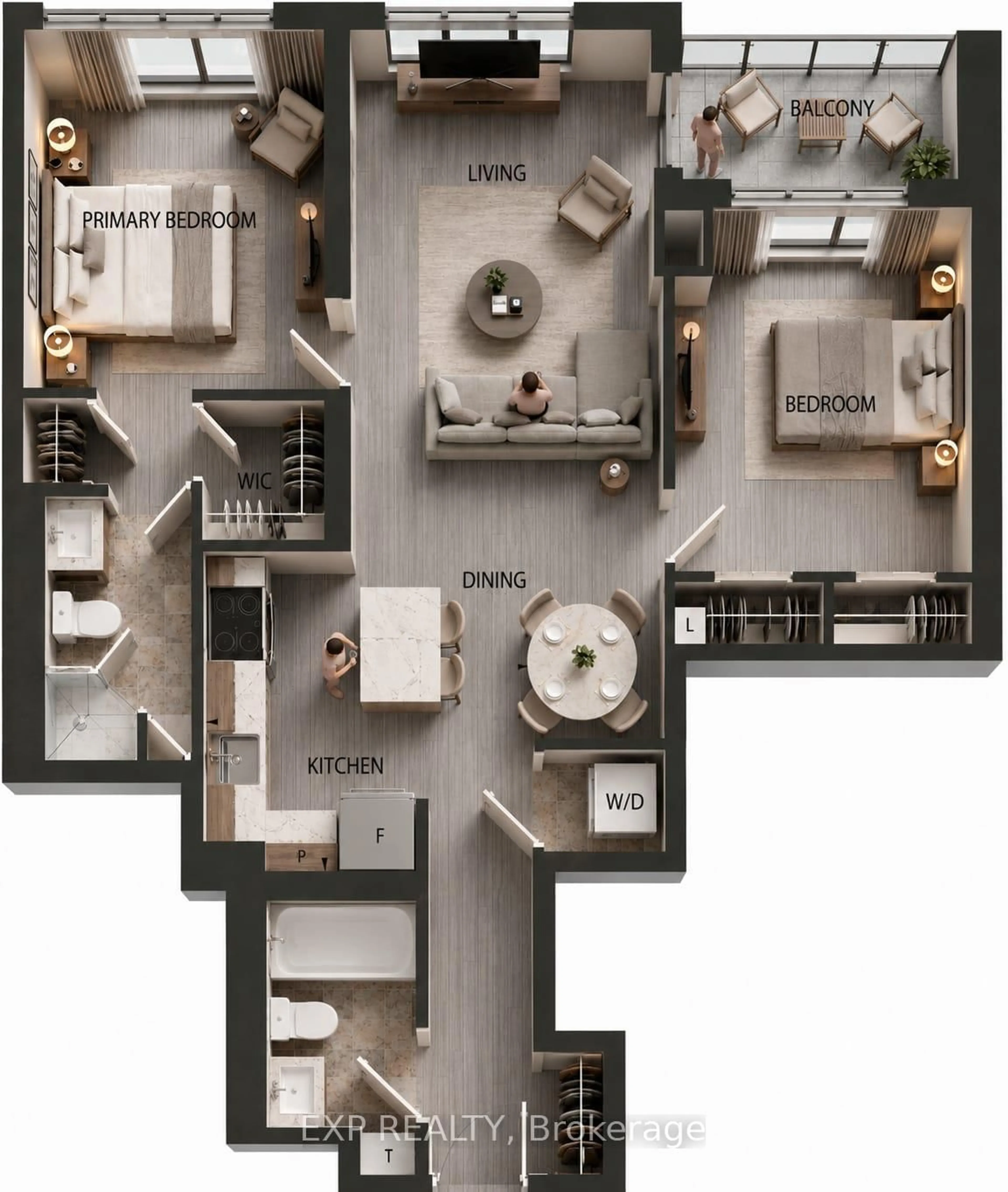 Floor plan for 100 Harrison Garden Blvd #1702, Toronto Ontario M2N 0C2