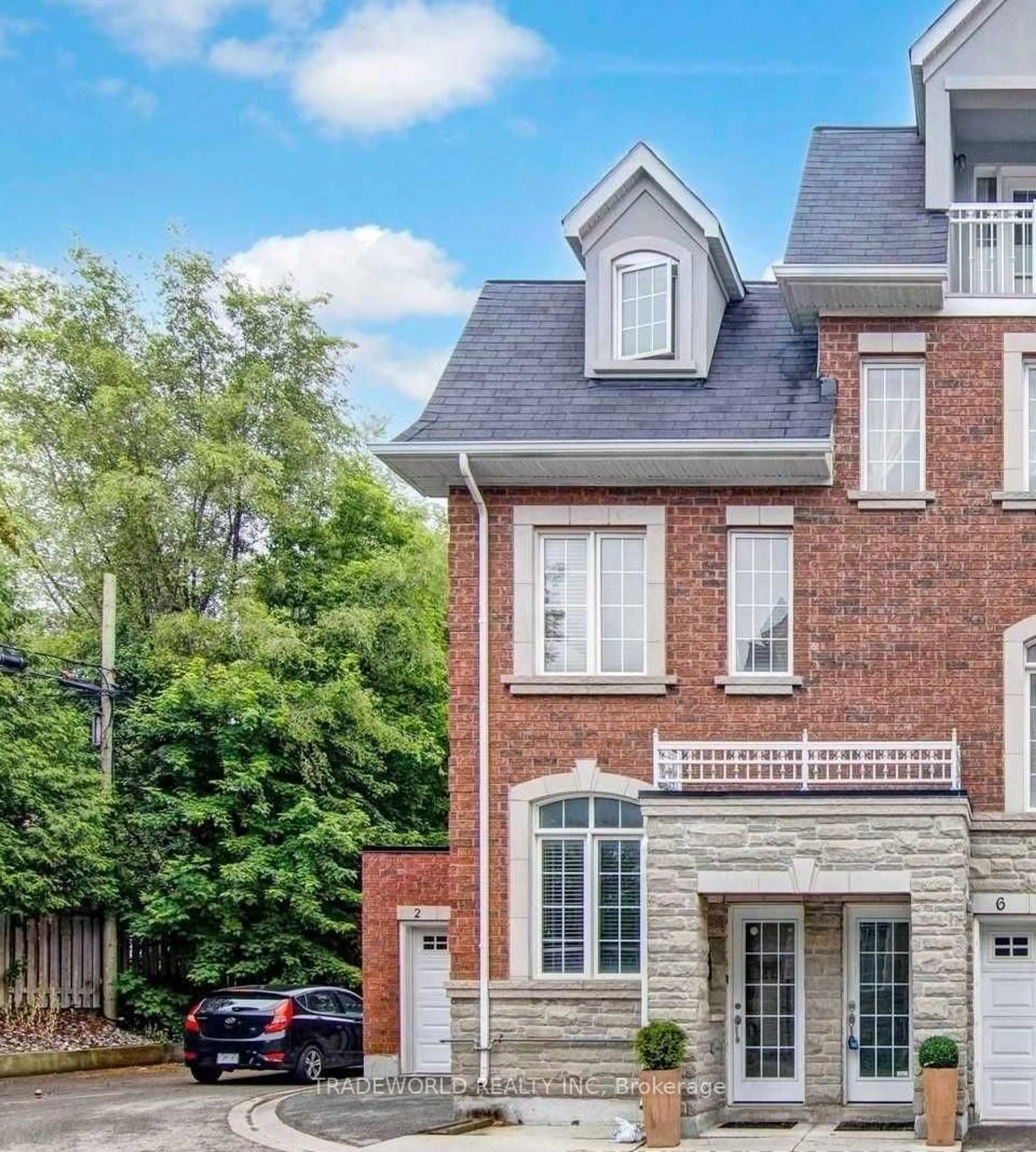 Home with brick exterior material, street for 2 Hayes Lane, Toronto Ontario M2N 0E7