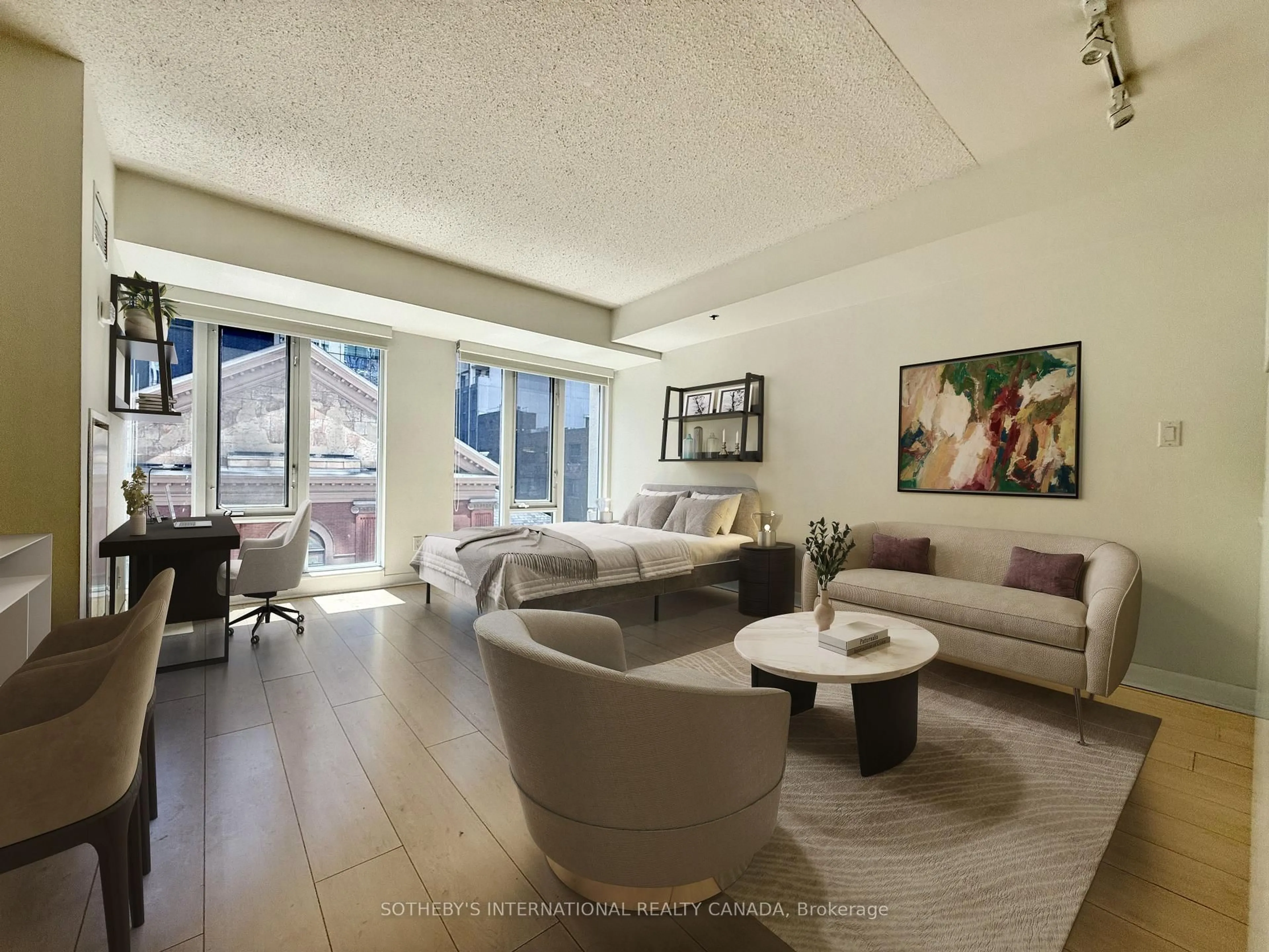 Living room with furniture, unknown for 210 Victoria St #717, Toronto Ontario M5B 2R3