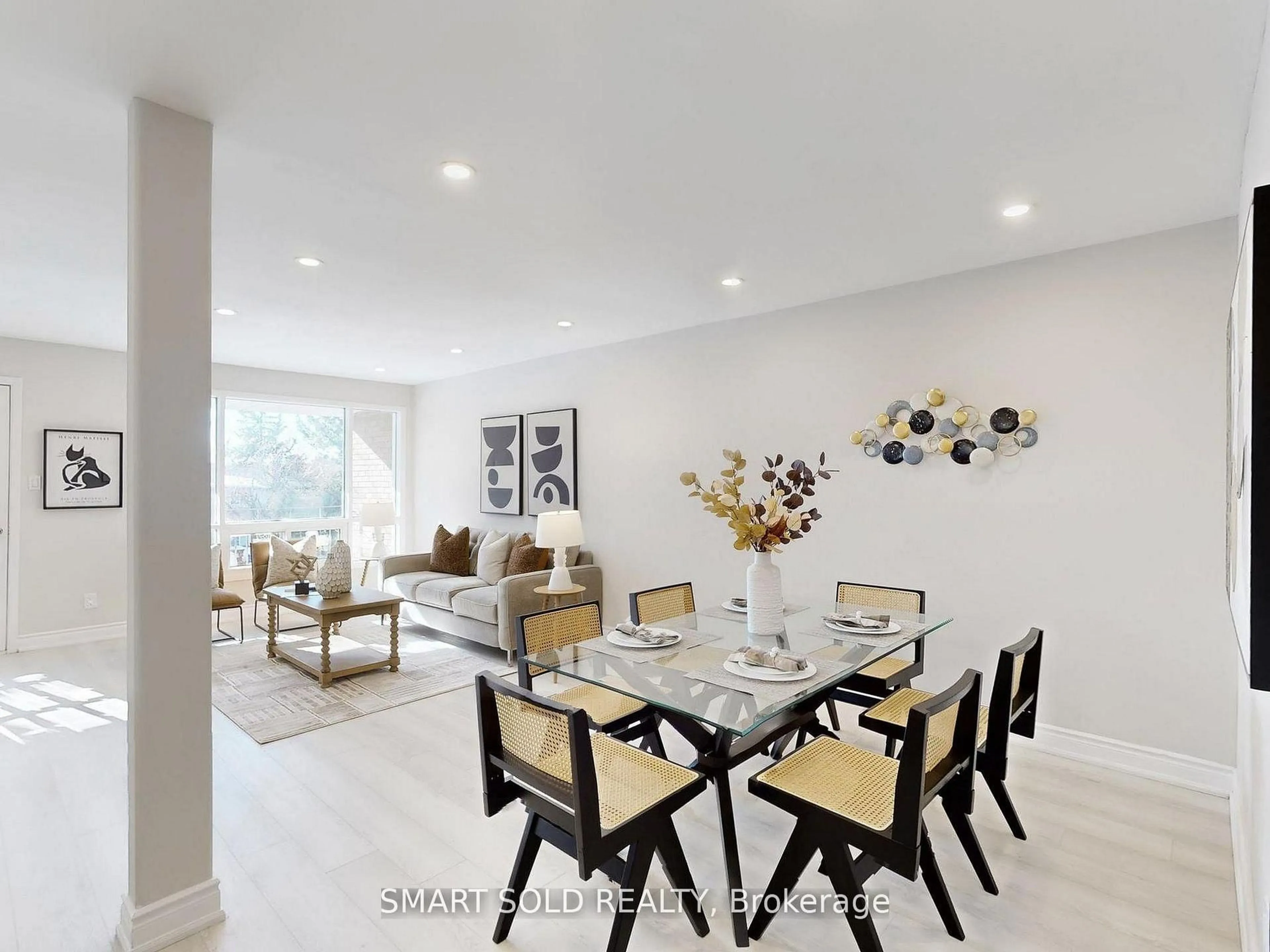 Dining room, ceramic/tile floor for 76 Clancy Dr, Toronto Ontario M2J 2V8