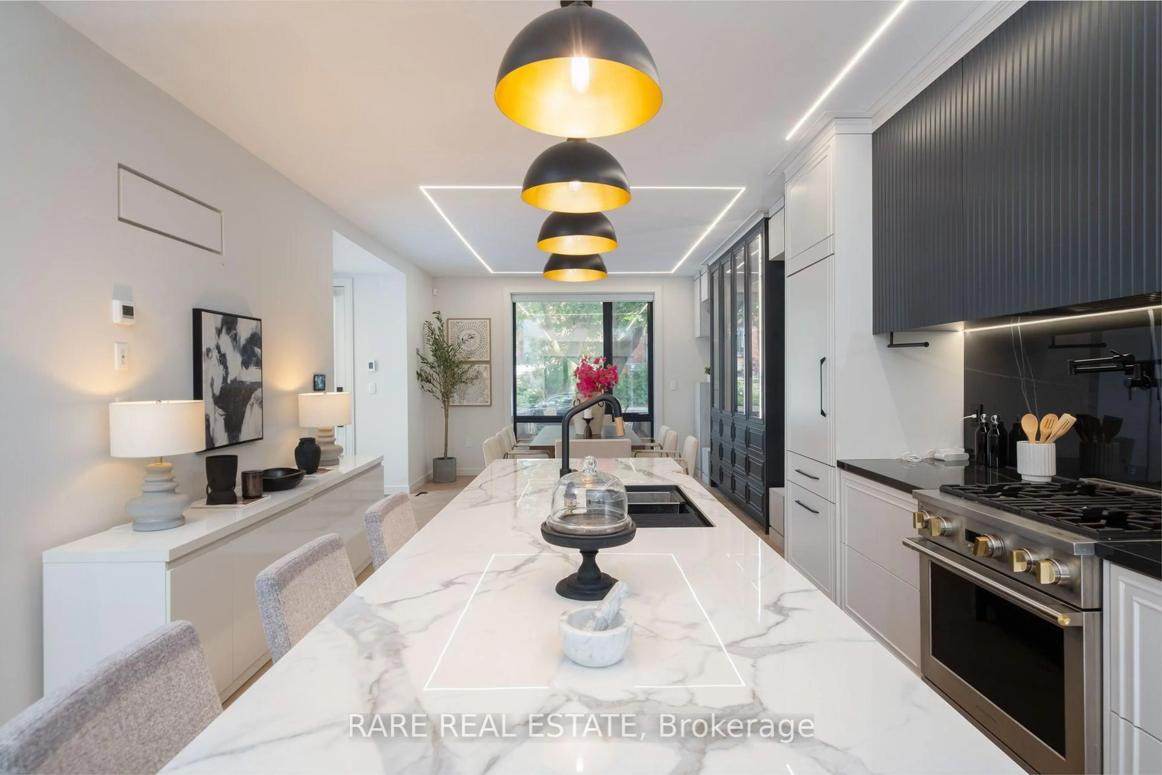 Contemporary kitchen, ceramic/tile floor for 61 Shannon St, Toronto Ontario M6J 2E6