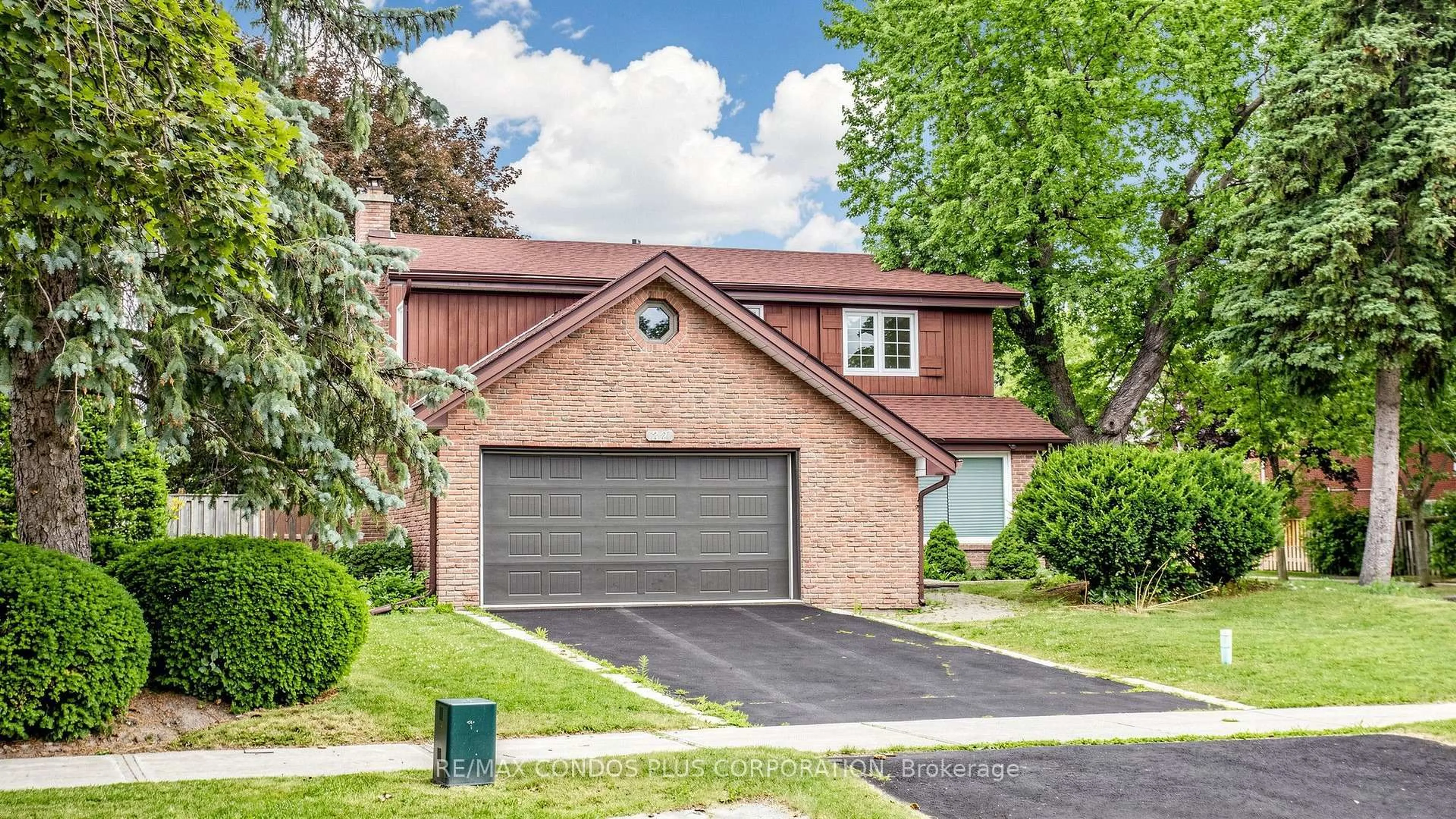 Home with brick exterior material, street for 22 Denlow Blvd, Toronto Ontario M3B 1P4