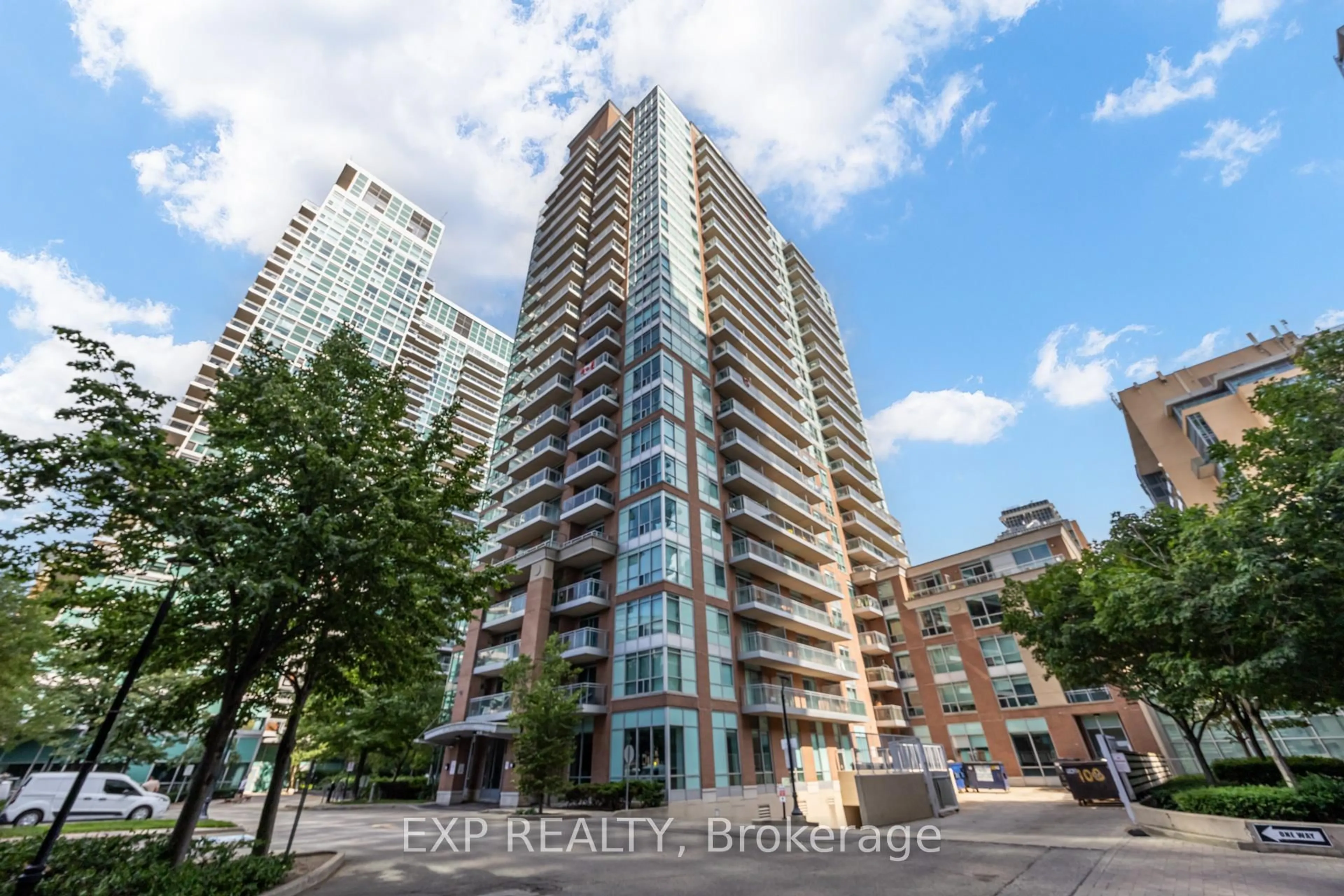 A pic from outside/outdoor area/front of a property/back of a property/a pic from drone, unknown for 50 Lynn Williams St #1606, Toronto Ontario M6K 3R9