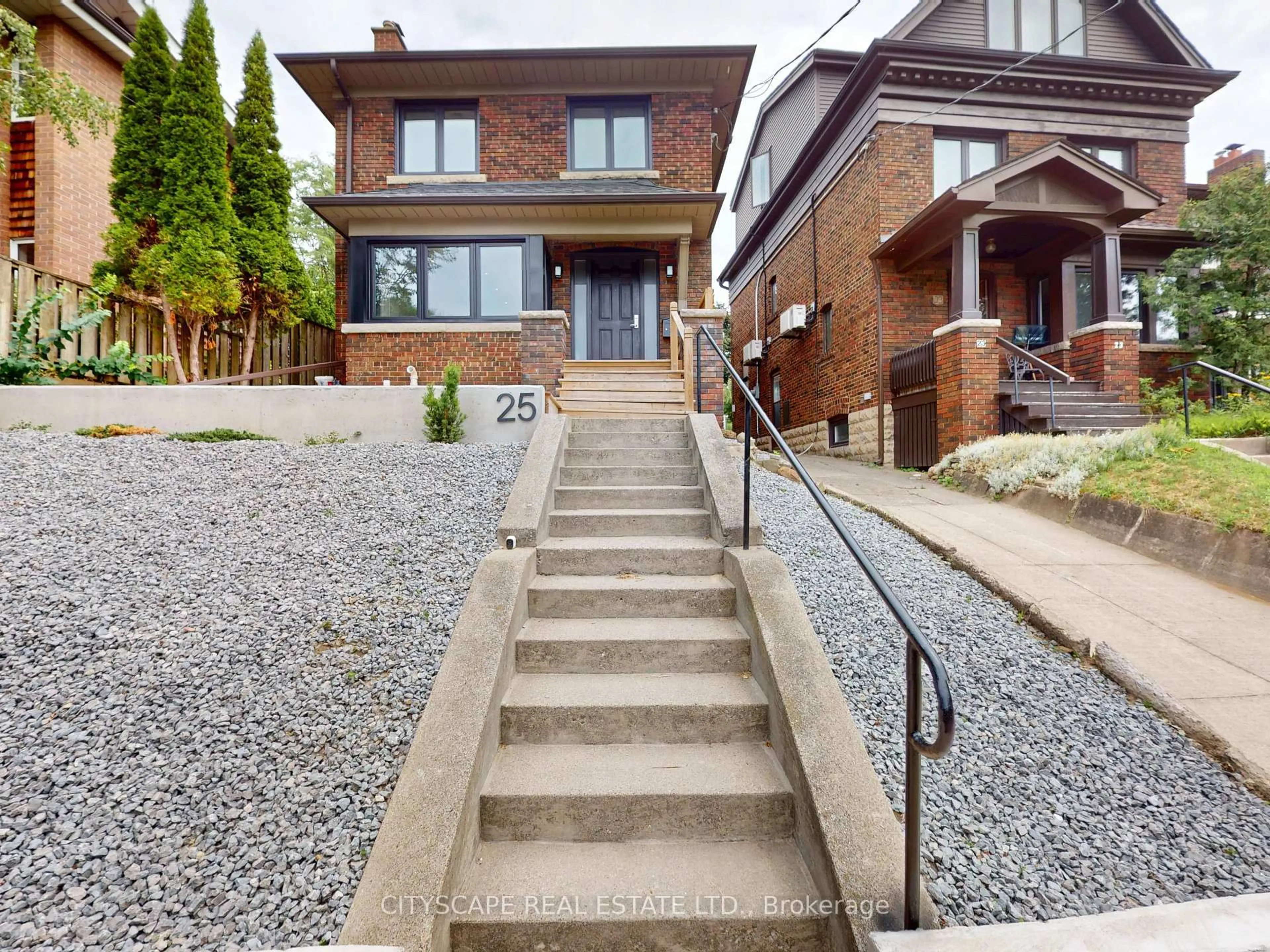 Home with brick exterior material, street for 25 Oswald Cres, Toronto Ontario M4S 2H5