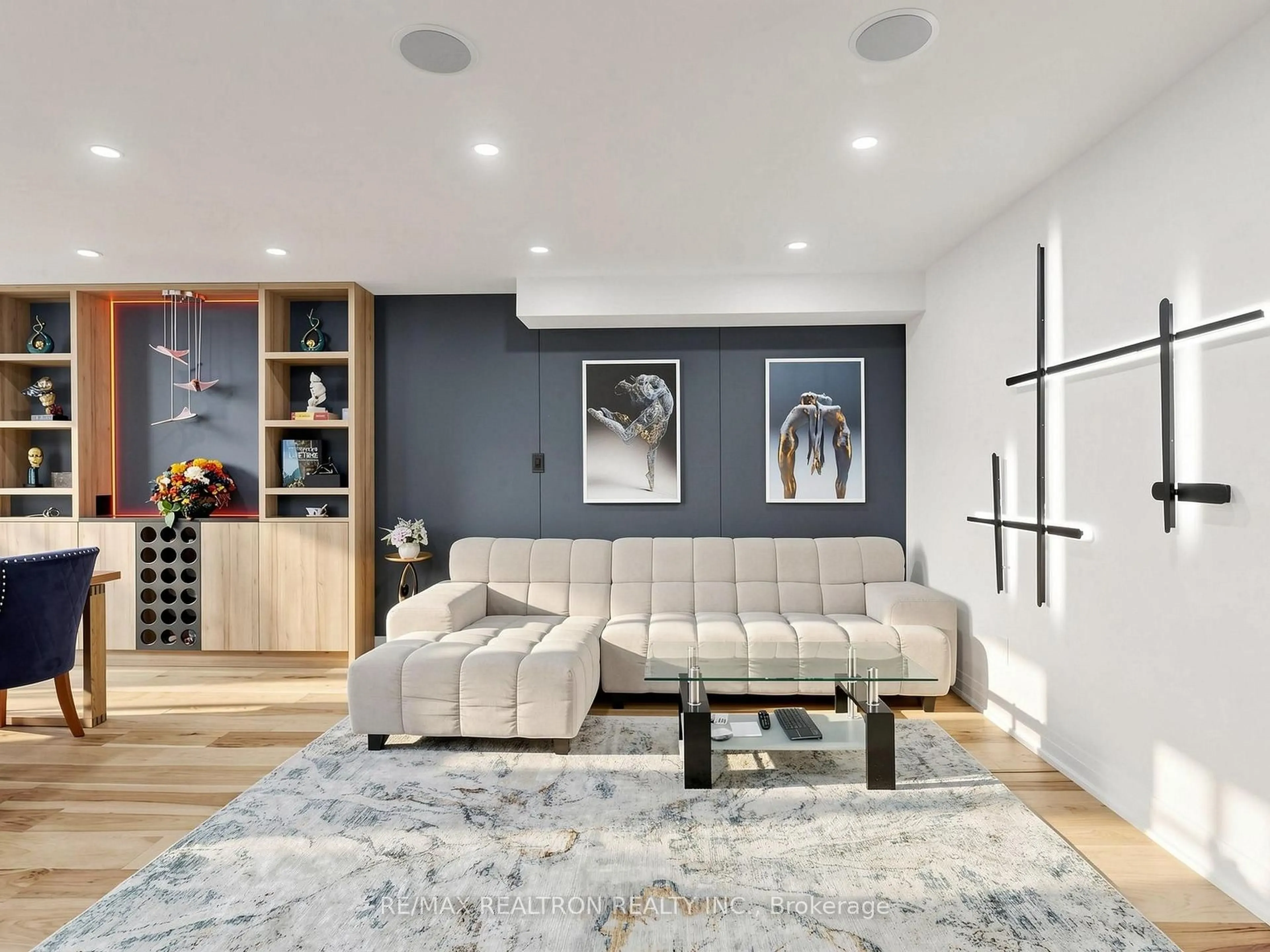 Living room with furniture, unknown for 68 Dallimore Circ, Toronto Ontario M3C 4C5