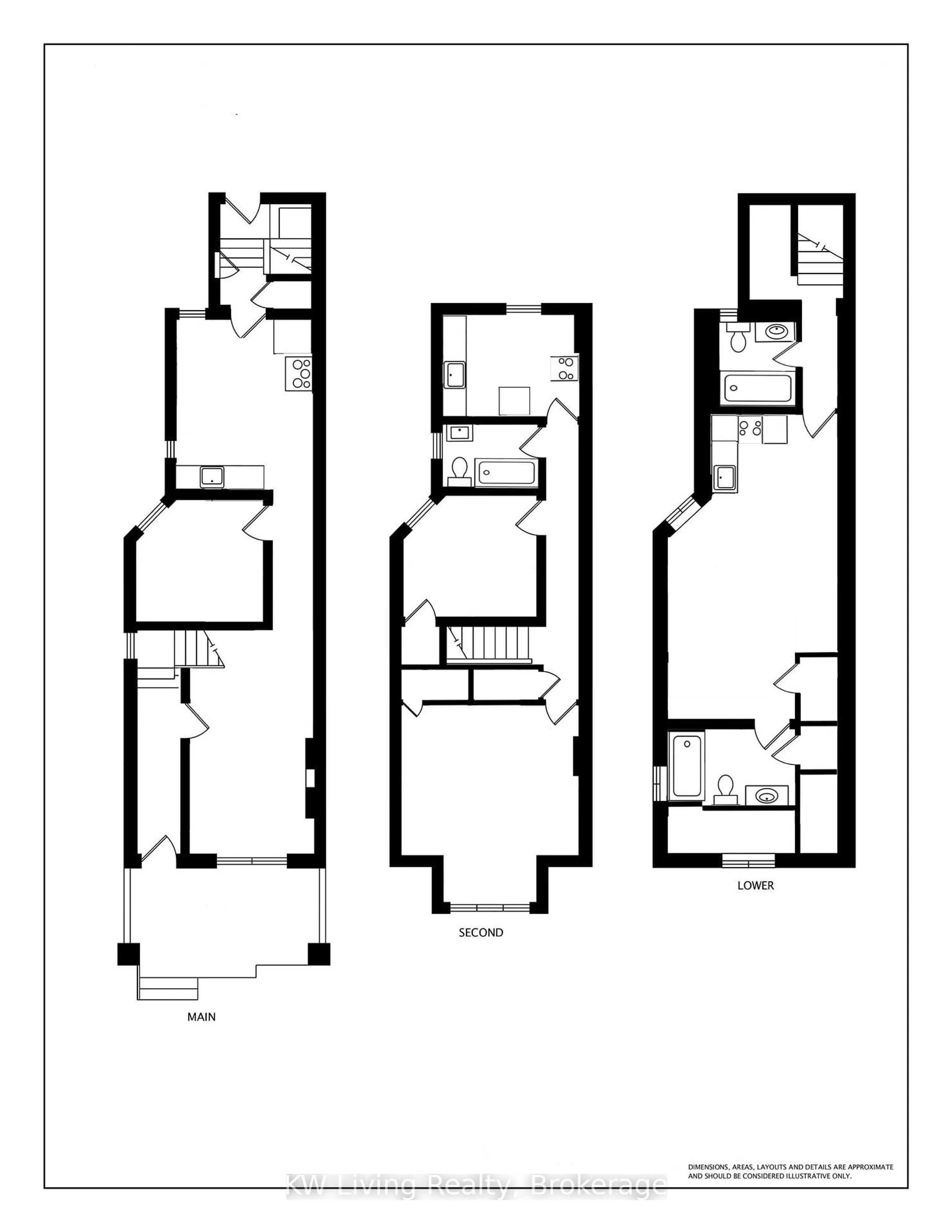 Floor plan for 636 Clinton St, Toronto Ontario M6G 2Z7
