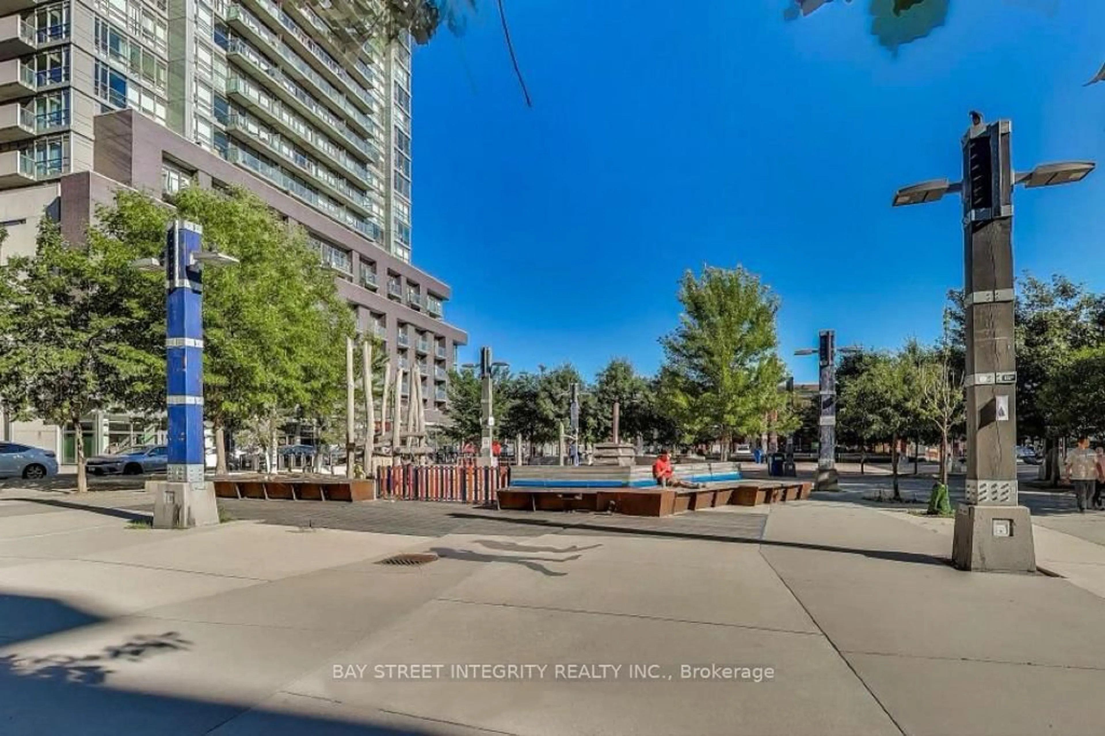 A pic from outside/outdoor area/front of a property/back of a property/a pic from drone, city buildings view from balcony for 36 Lisgar St #602W, Toronto Ontario M6J 0C7