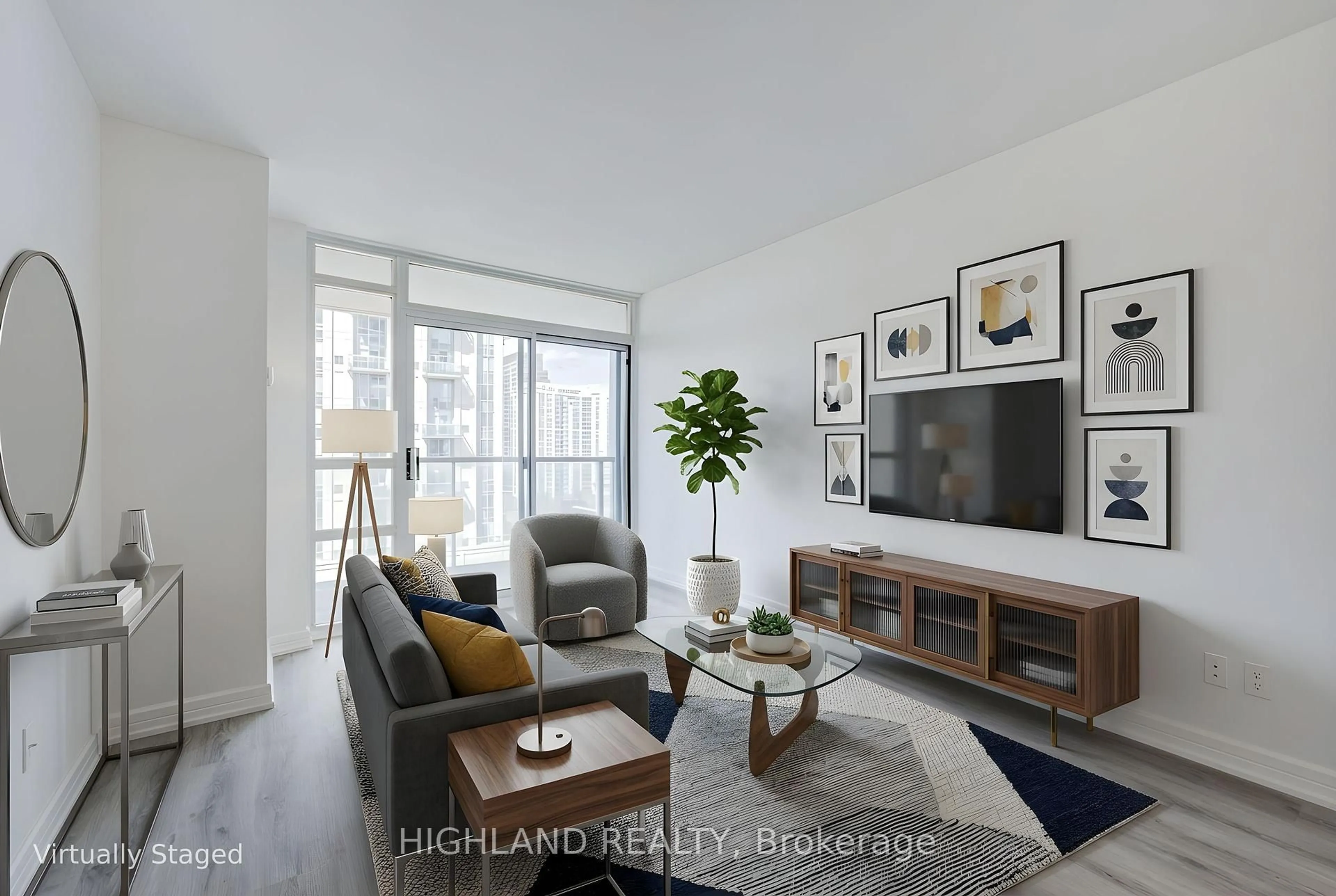 Living room with furniture, unknown for 18 Harrison Garden #1002, Toronto Ontario M2N 7J7