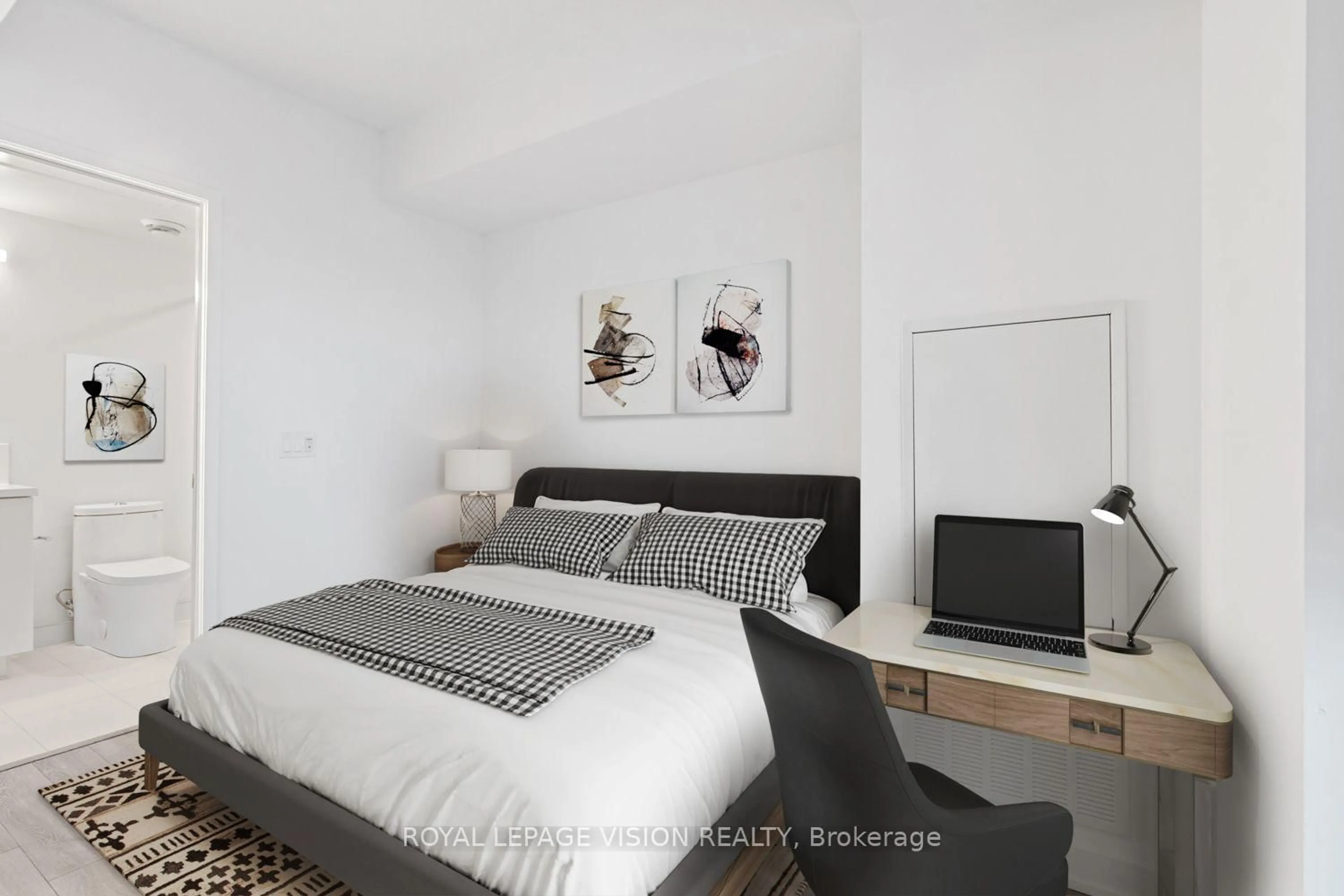 Bedroom with bed, unknown for 230 Simcoe St #3113, Toronto Ontario M5T 1T4