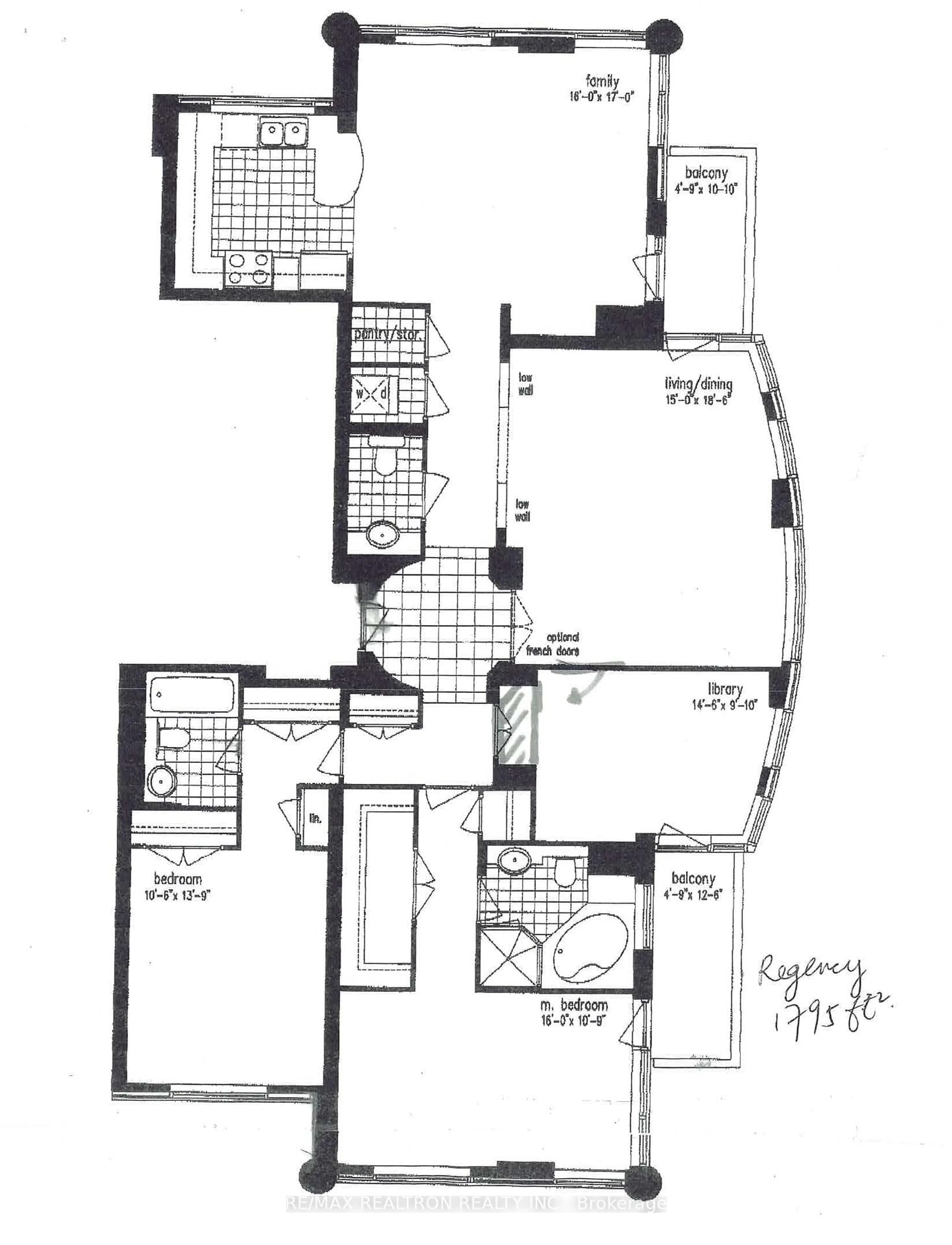 Floor plan for 188 Doris Ave #PH02, Toronto Ontario M2N 6Z5