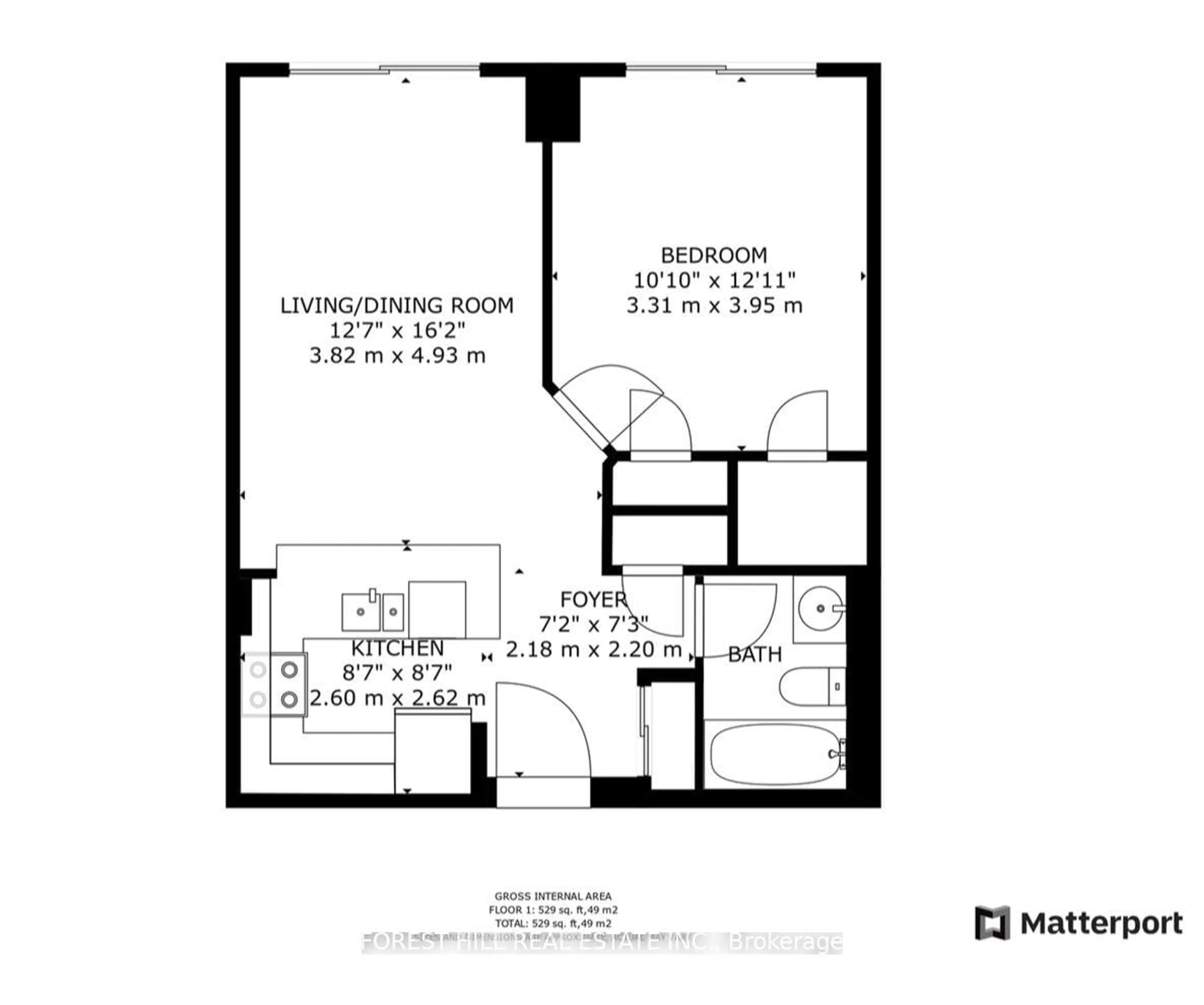 Floor plan for 760 SHEPPARD Ave #502, Toronto Ontario M3H 0B3