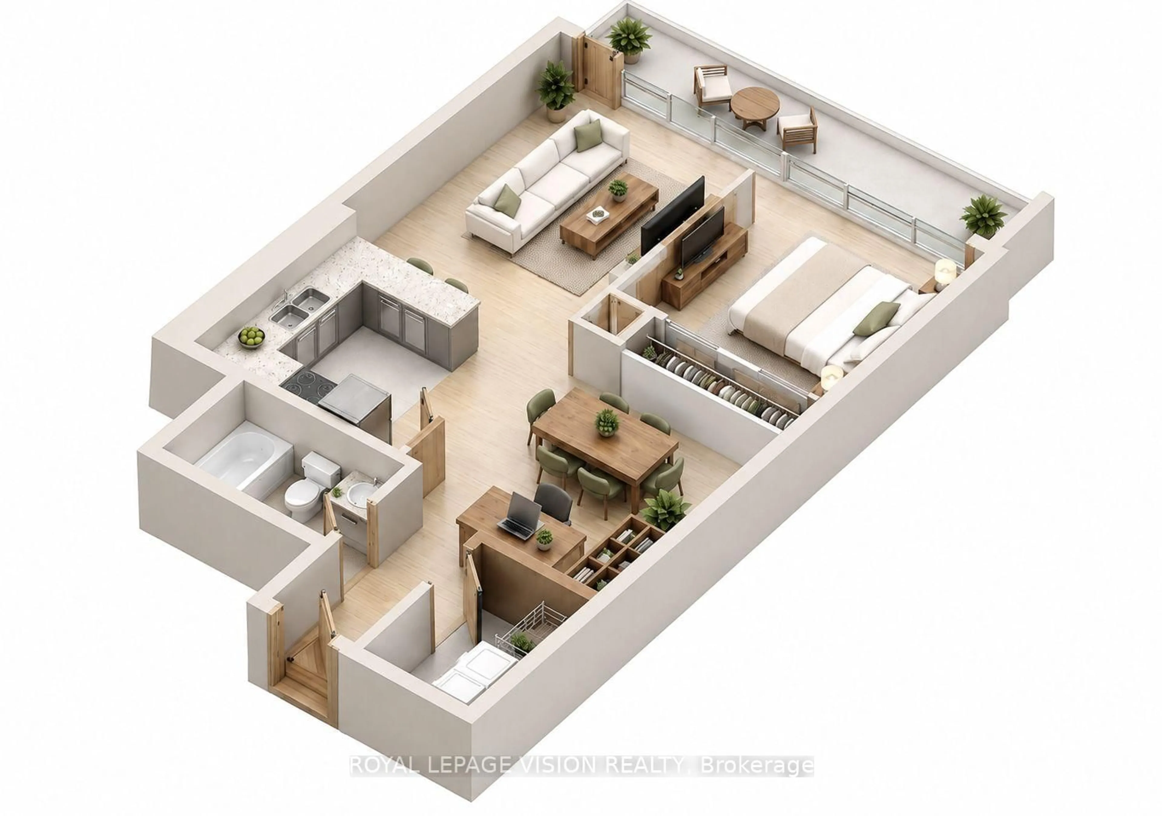 Floor plan for 30 Canterbury Pl #1708, Toronto Ontario M2N 0B9