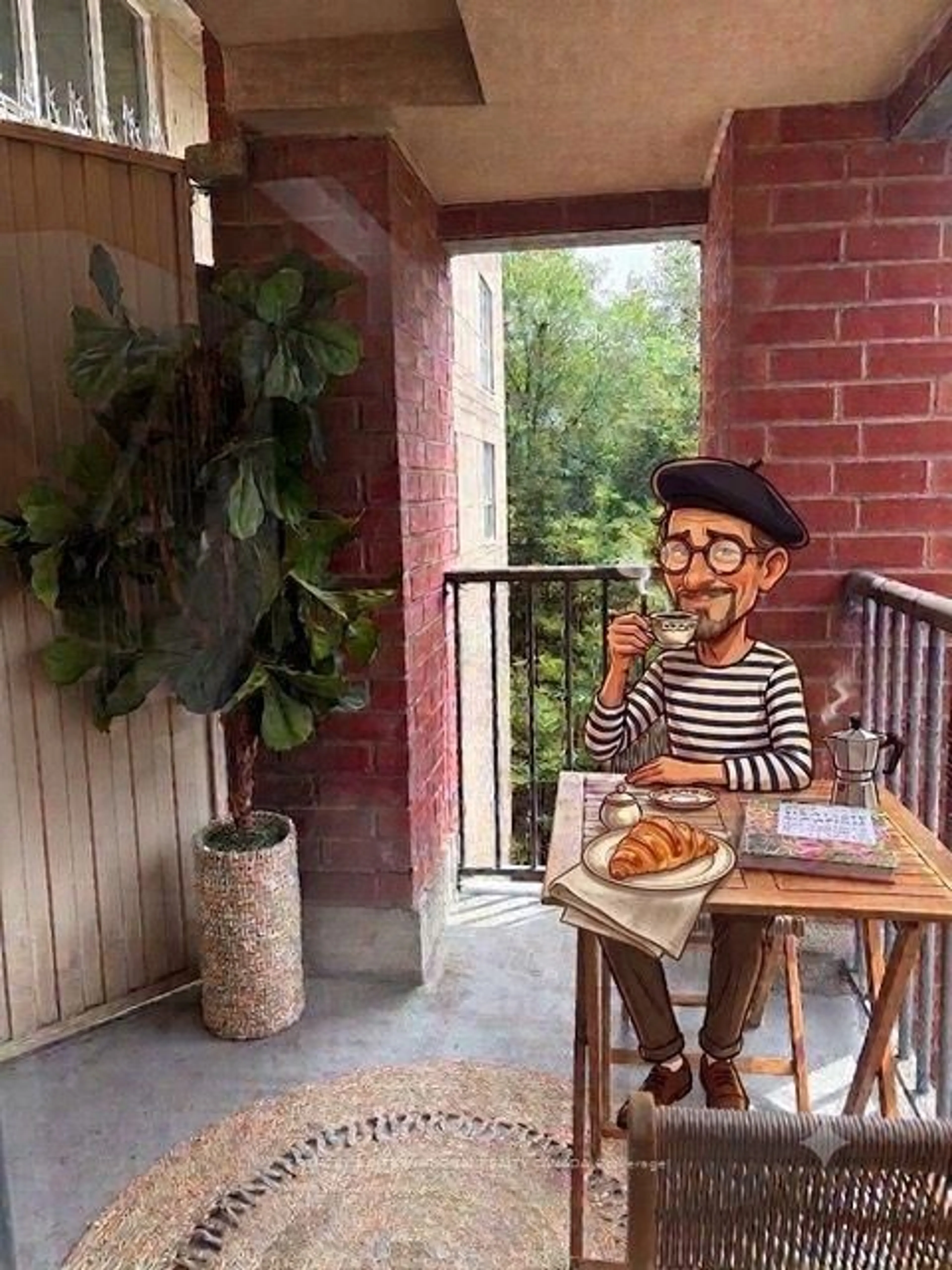 Balcony in the apartment, street for 119 Merton St #412, Toronto Ontario M4S 3G5