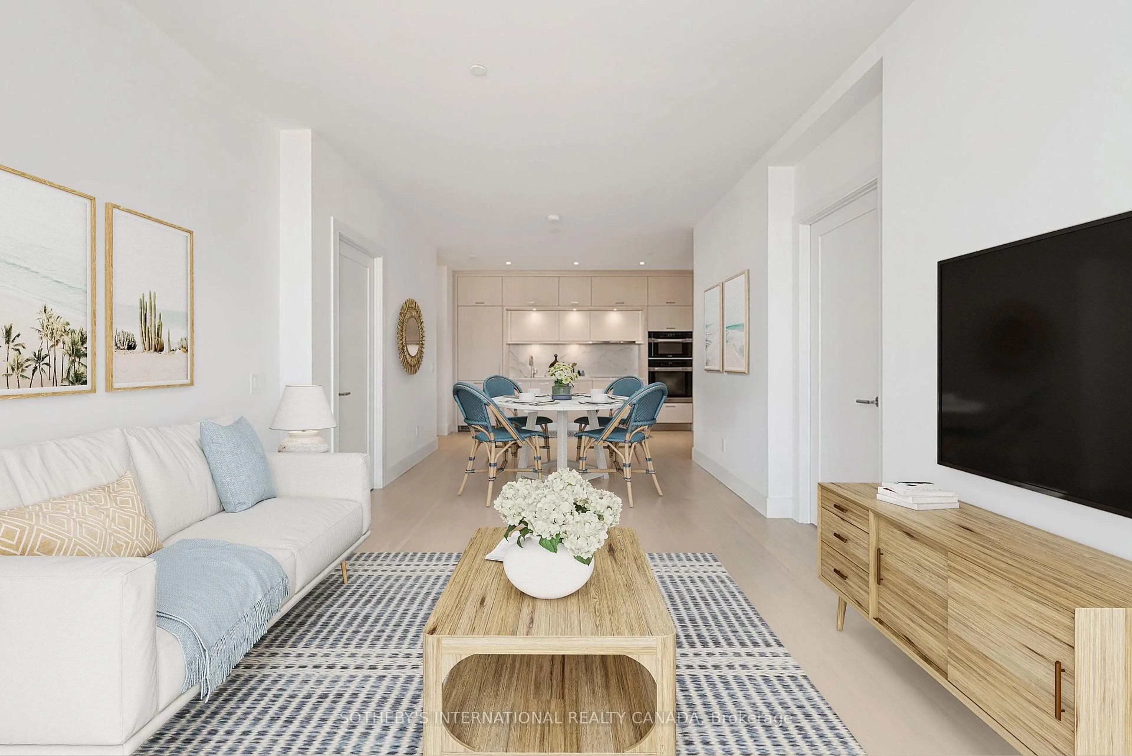 Living room with furniture, unknown for 155 Merchants' Wharf #832, Toronto Ontario M5A 0Y4