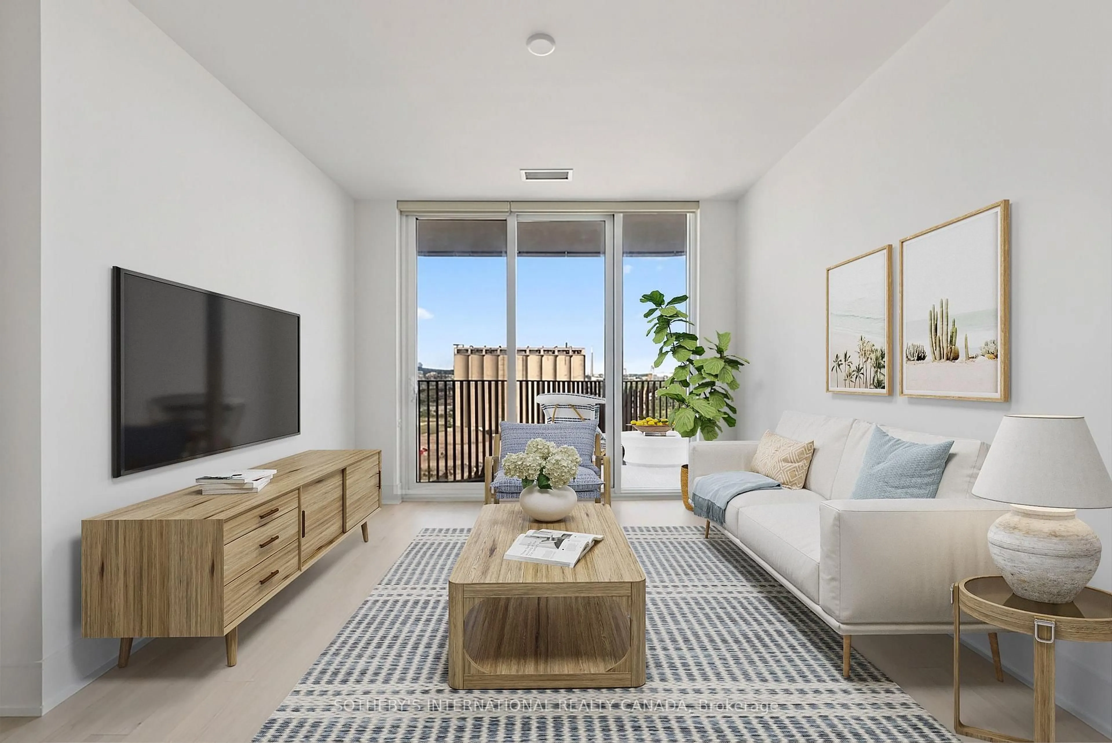 Living room with furniture, unknown for 155 Merchants' Wharf #832, Toronto Ontario M5A 0Y4