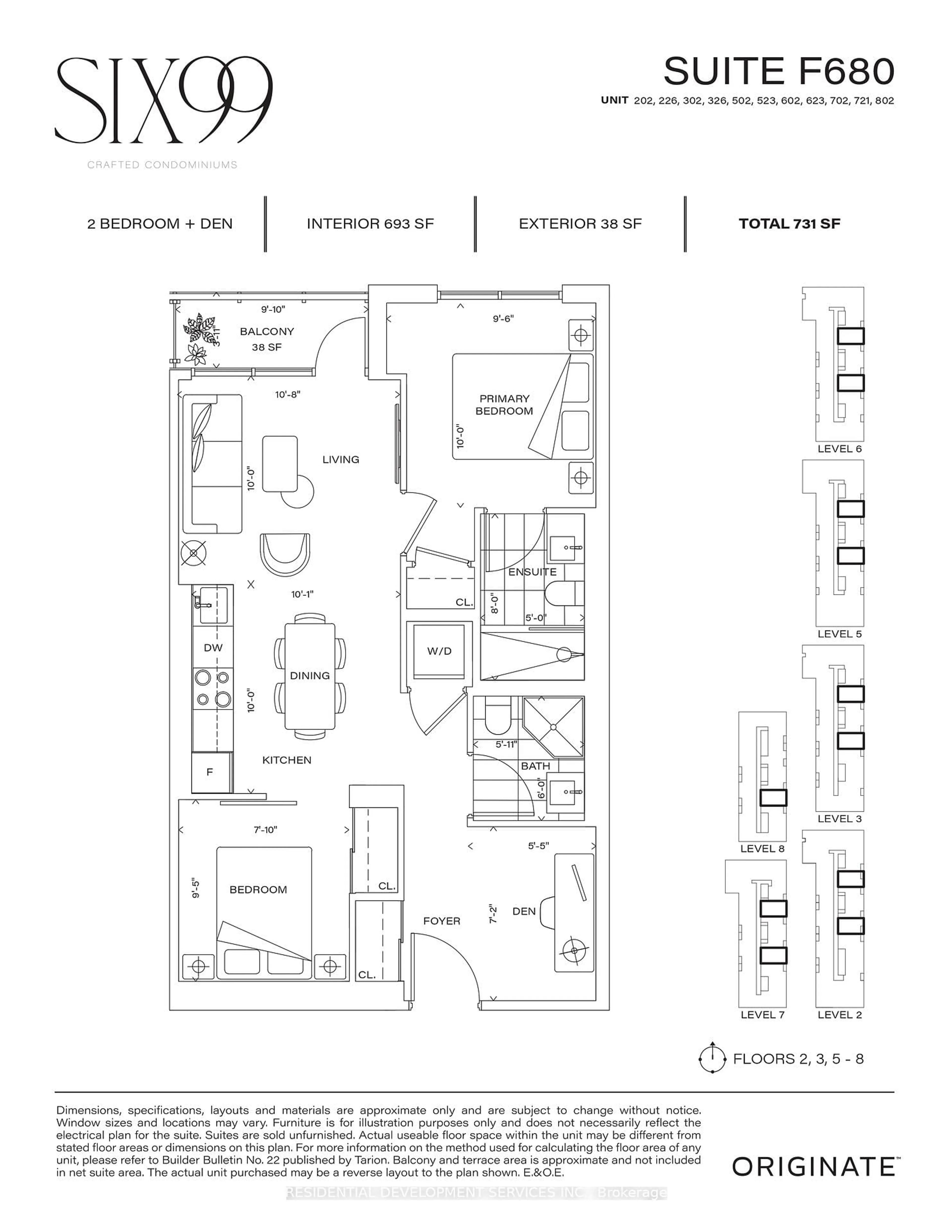 Floor plan for 699 Sheppard Ave #226, Toronto Ontario M2K 0J5