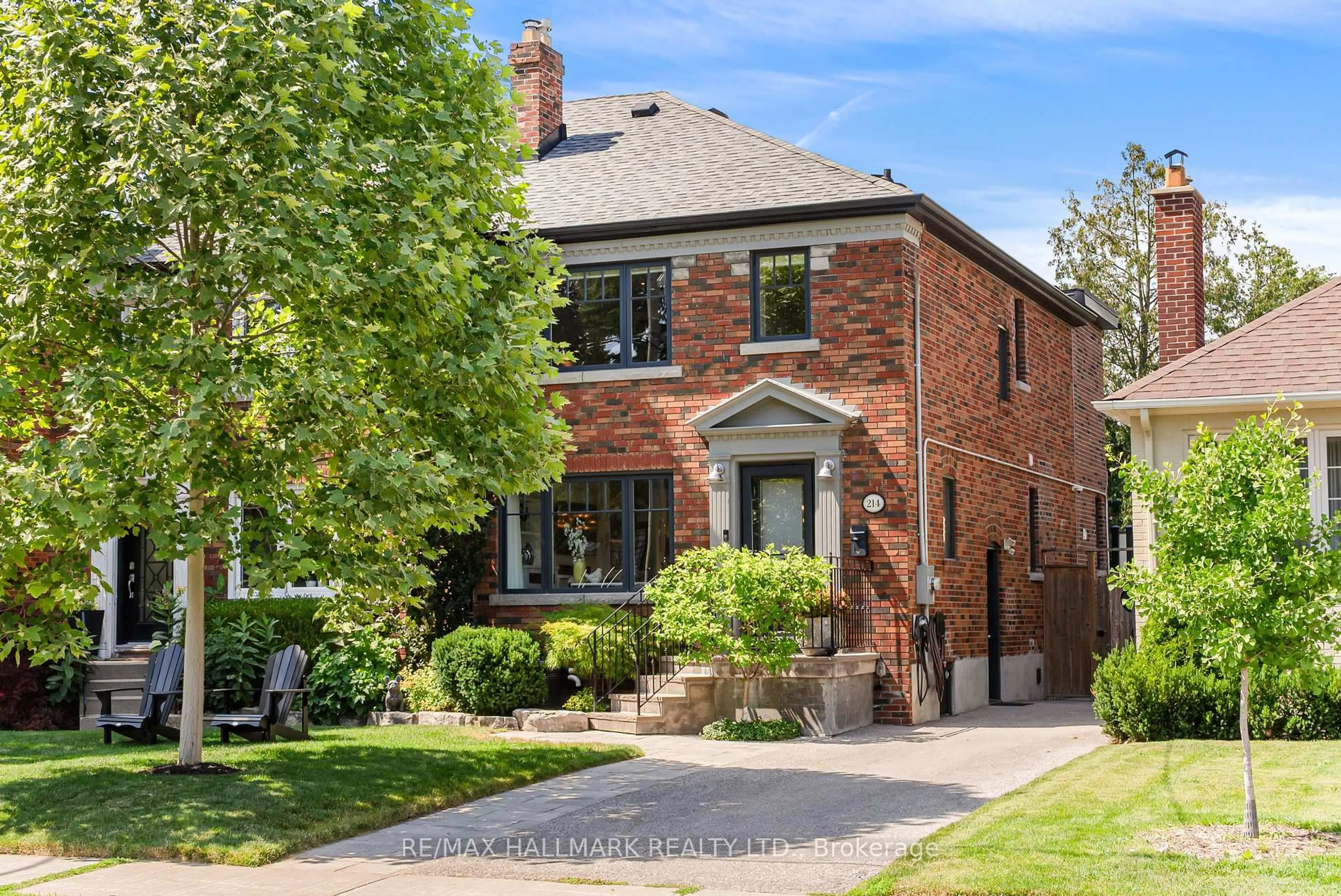 Home with brick exterior material, street for 214 Divadale Dr, Toronto Ontario M4G 2P7