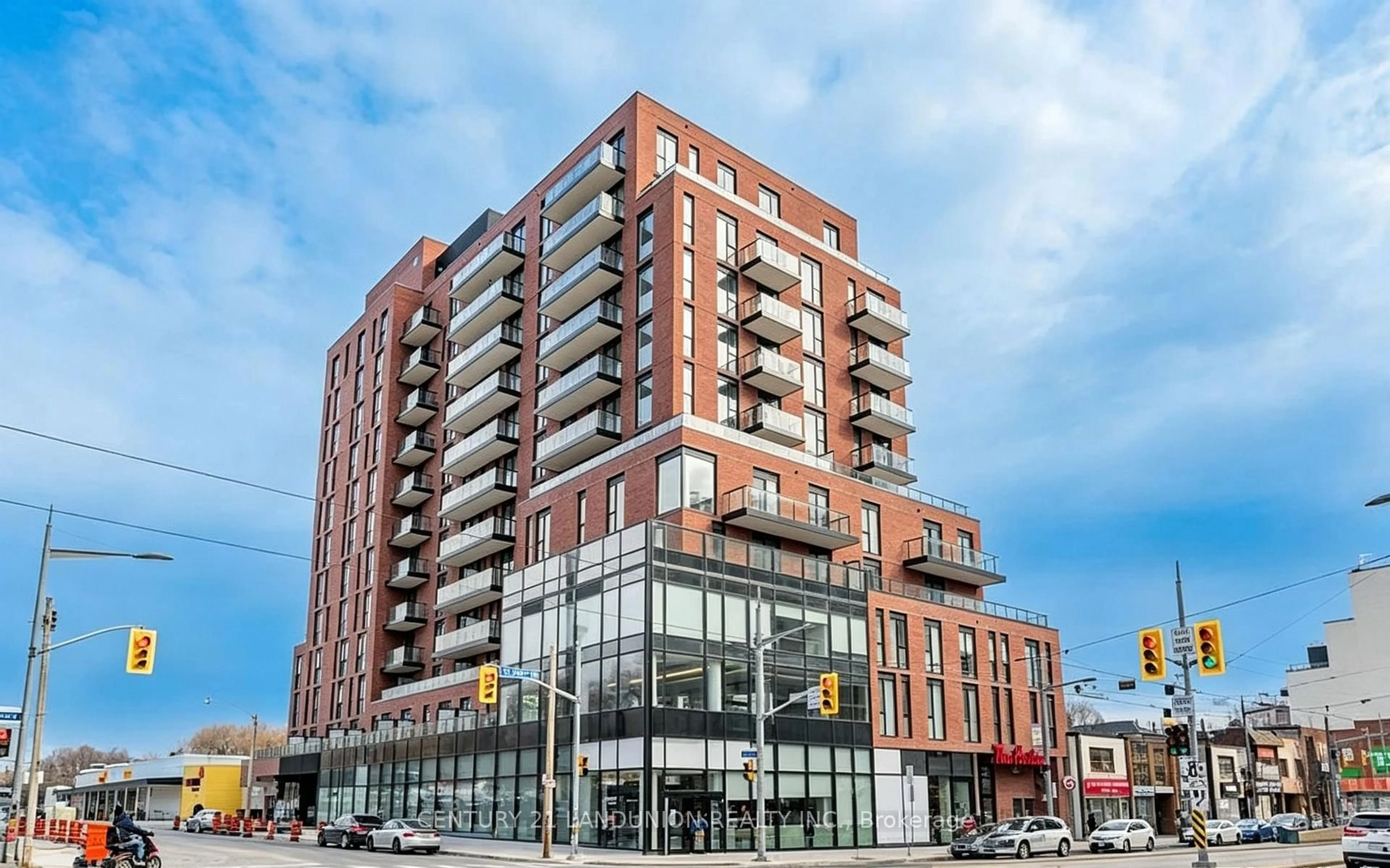 Home with brick exterior material, building for 185 Alberta Ave E #1106, Toronto Ontario M6C 0A5