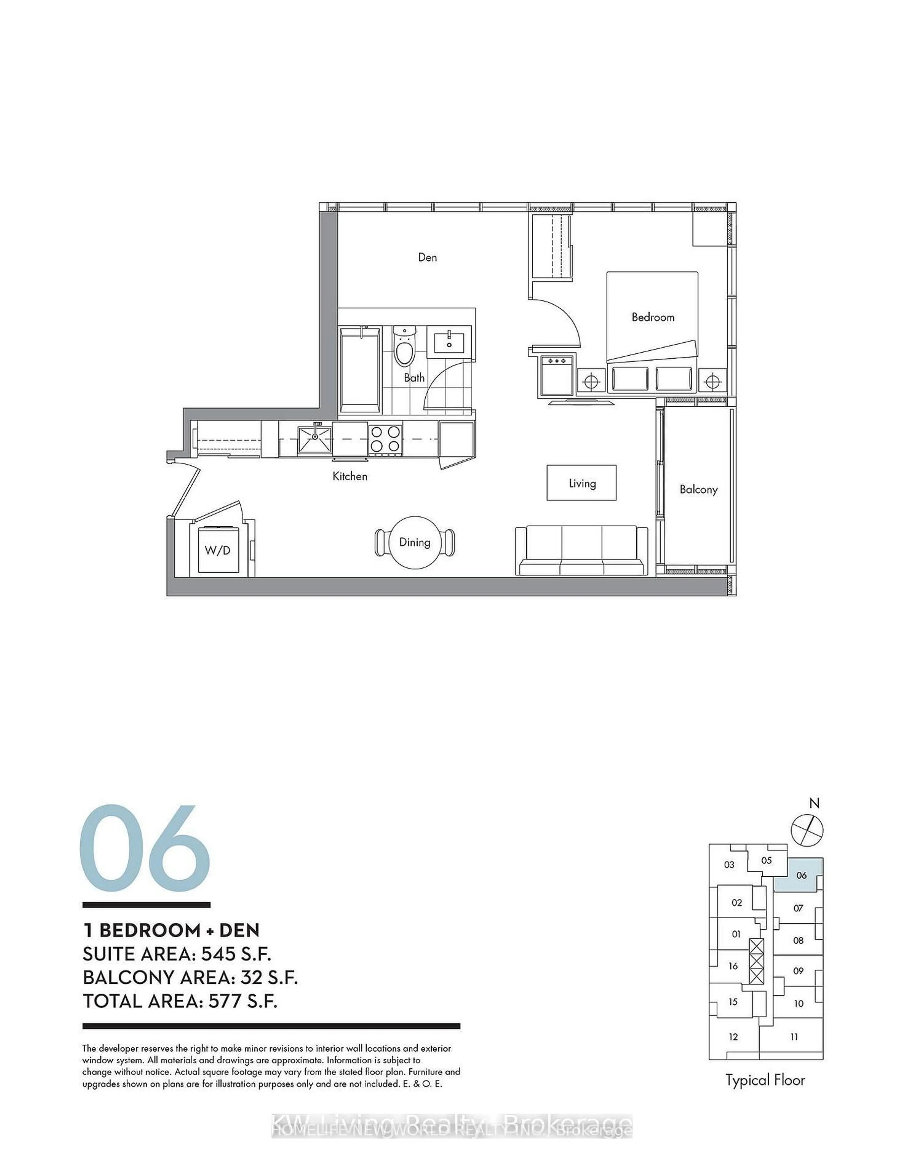 Floor plan for 19 Bathurst St #1806, Toronto Ontario M5V 0N2