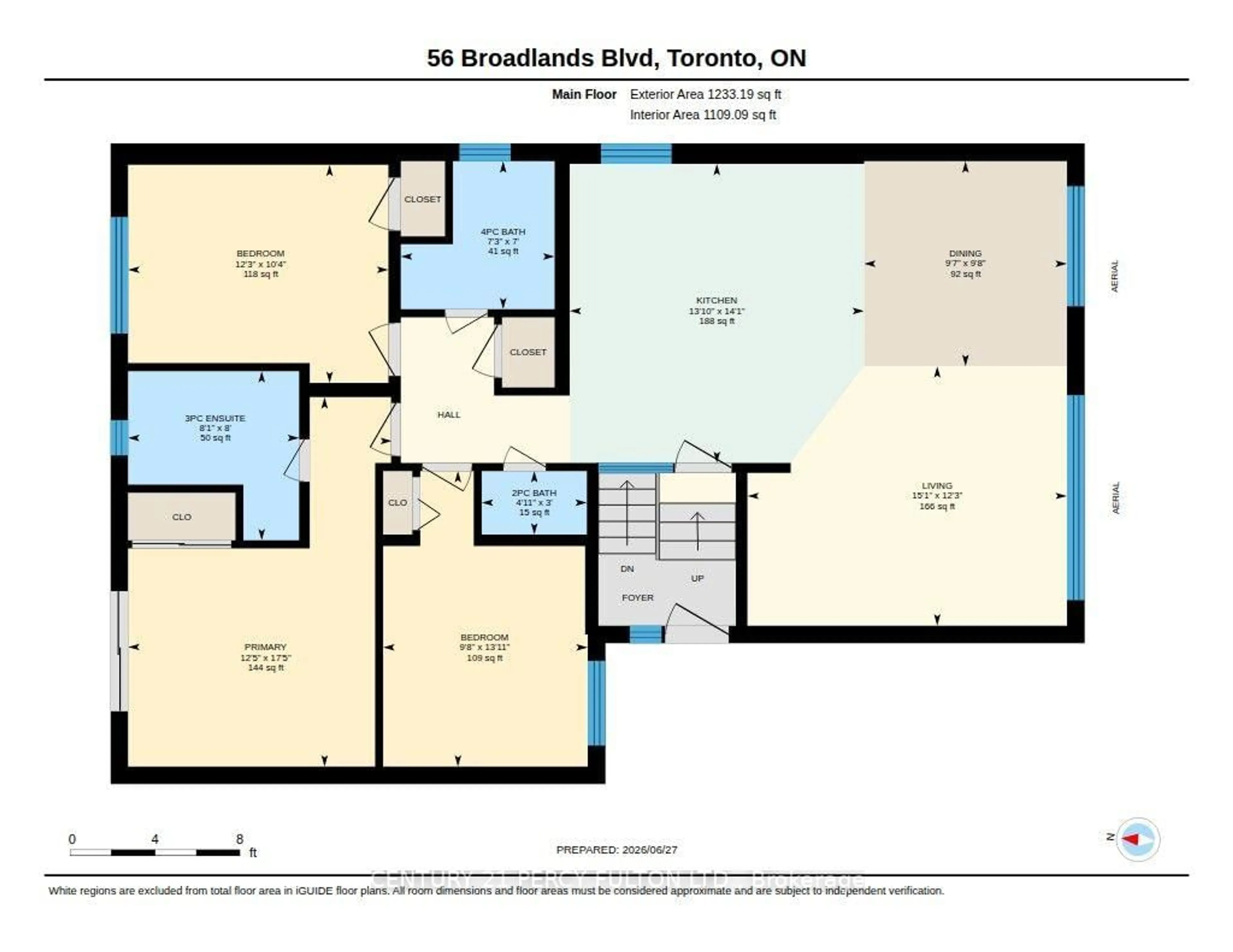 Floor plan for 56 Broadlands Blvd, Toronto Ontario M3A 1J3
