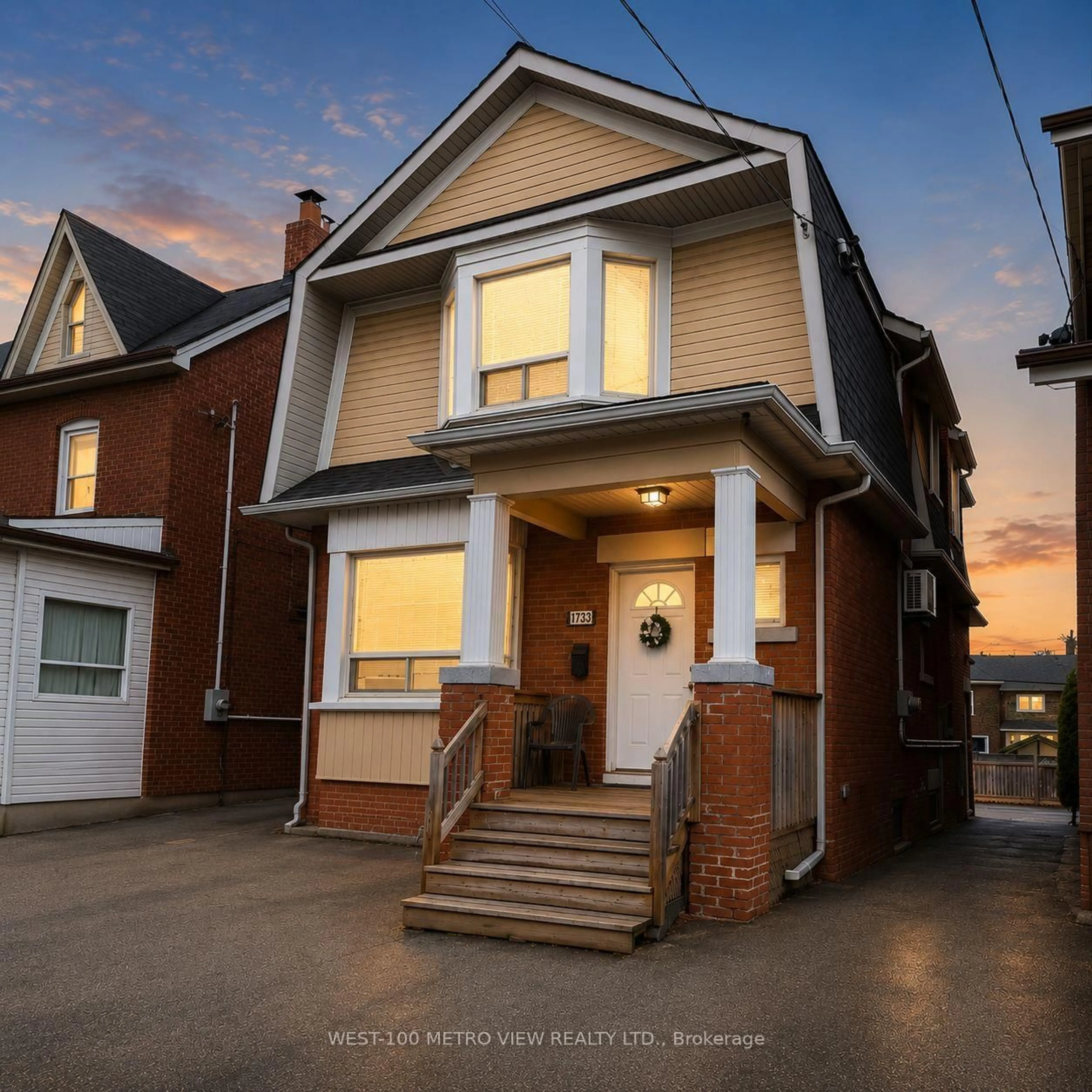 Home with brick exterior material, street for 1733 Dufferin St, Toronto Ontario M6E 3N9