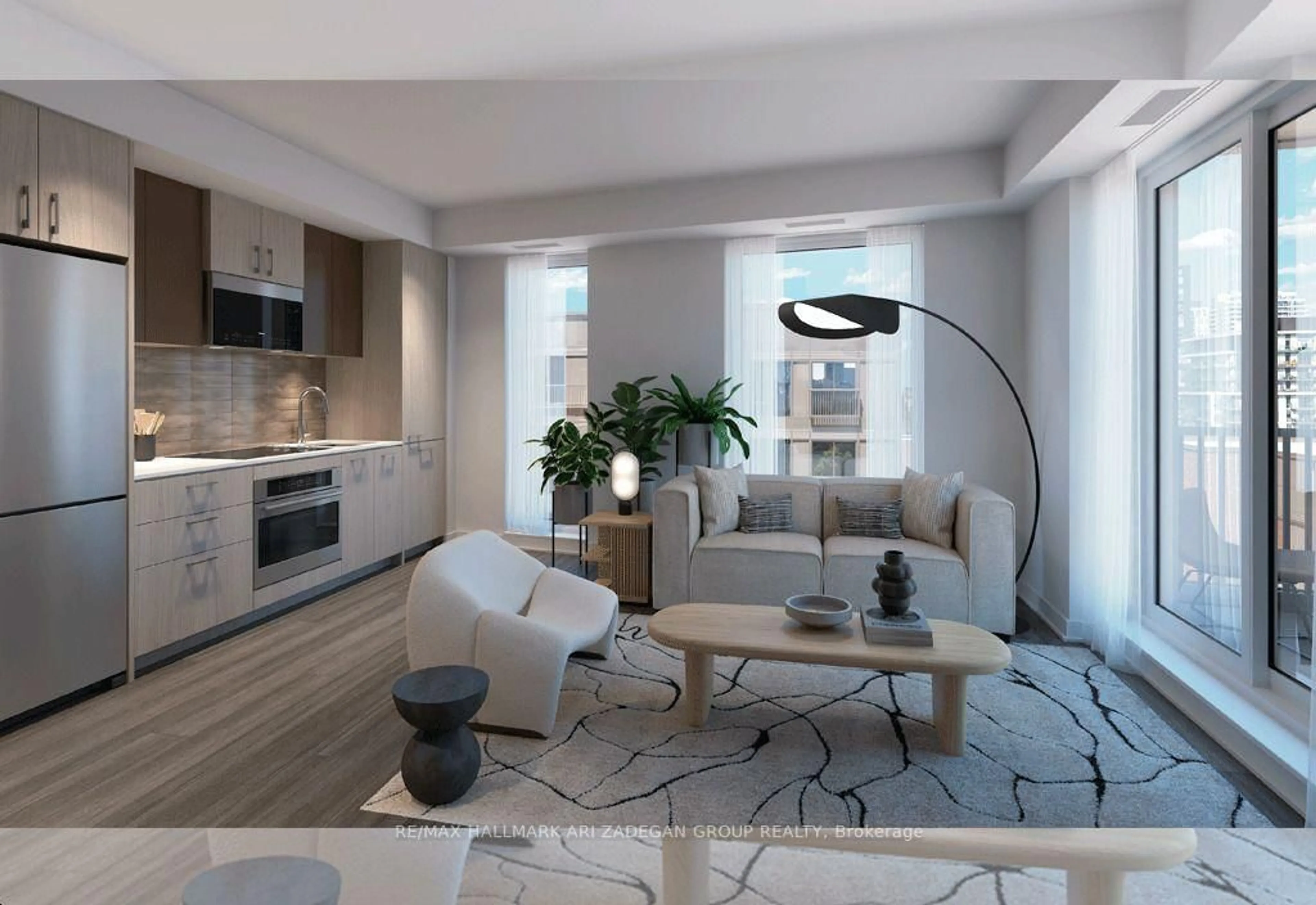 Living room with furniture, unknown for 10 Oak St St #1310, Toronto Ontario M5A 0Z1