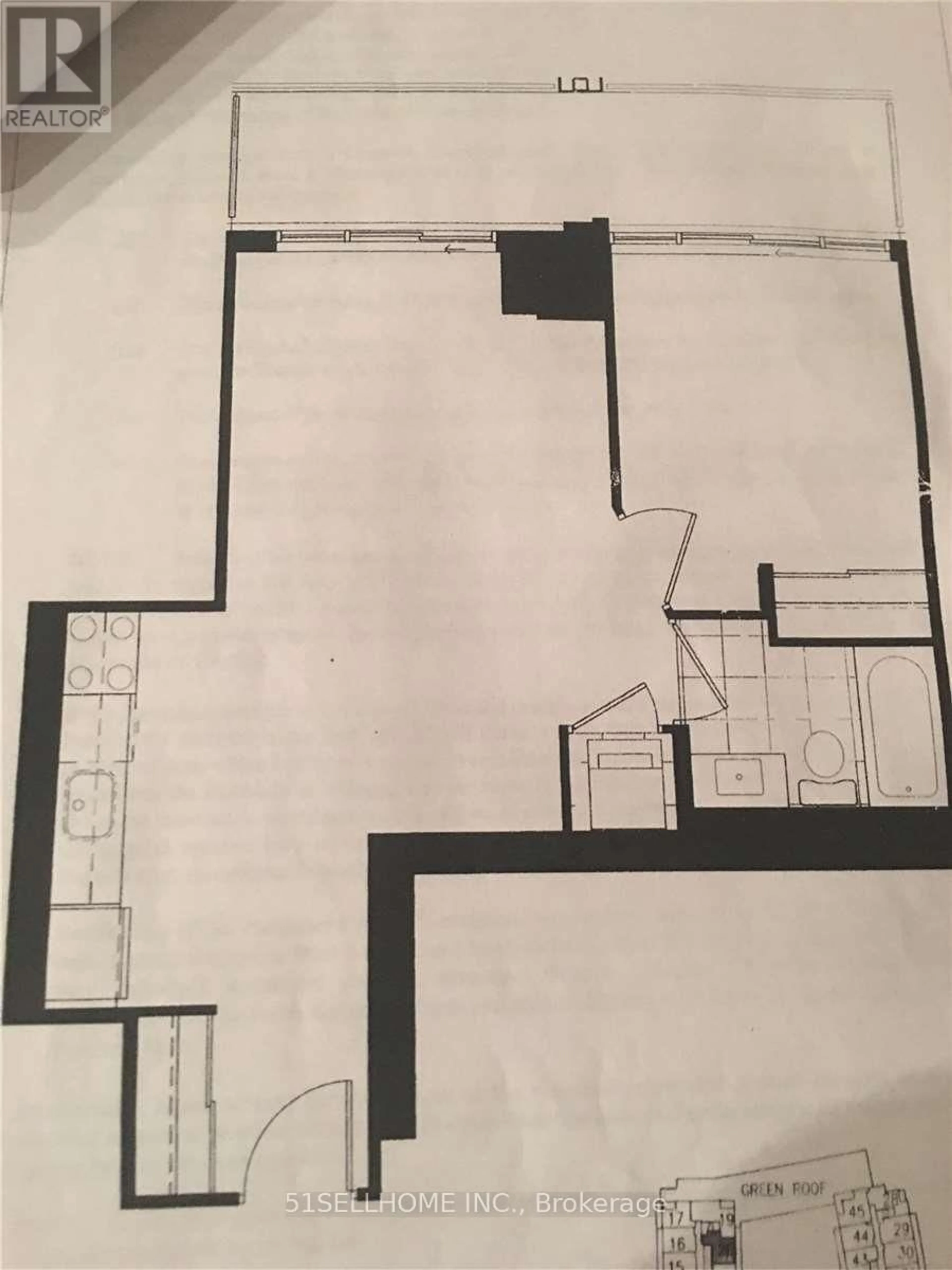 Floor plan for 35 Bastion St #1720, Toronto Ontario M5V 0C2