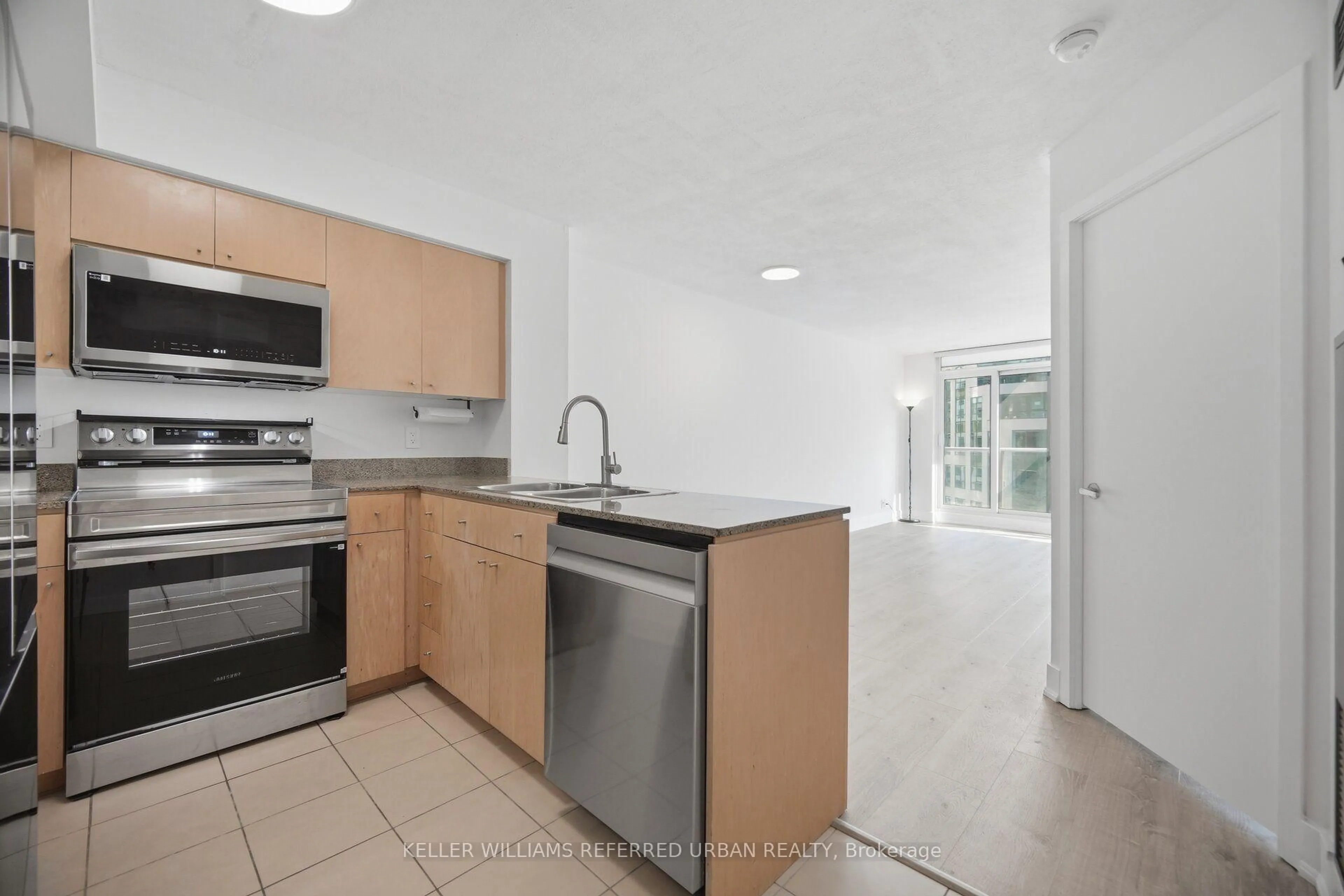 Standard kitchen, floor is not visible for 361 Front St #1501, Toronto Ontario M5V 3R5