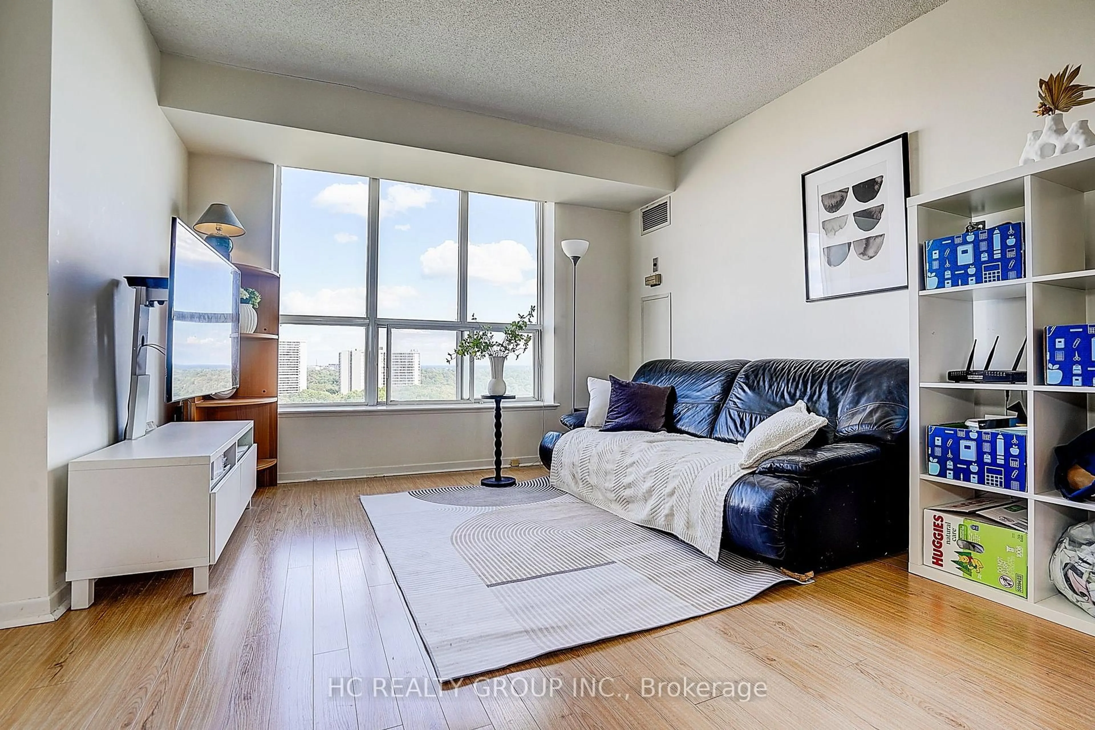 Living room with furniture, unknown for 21 Overlea Blvd #1602, Toronto Ontario M4H 1P2