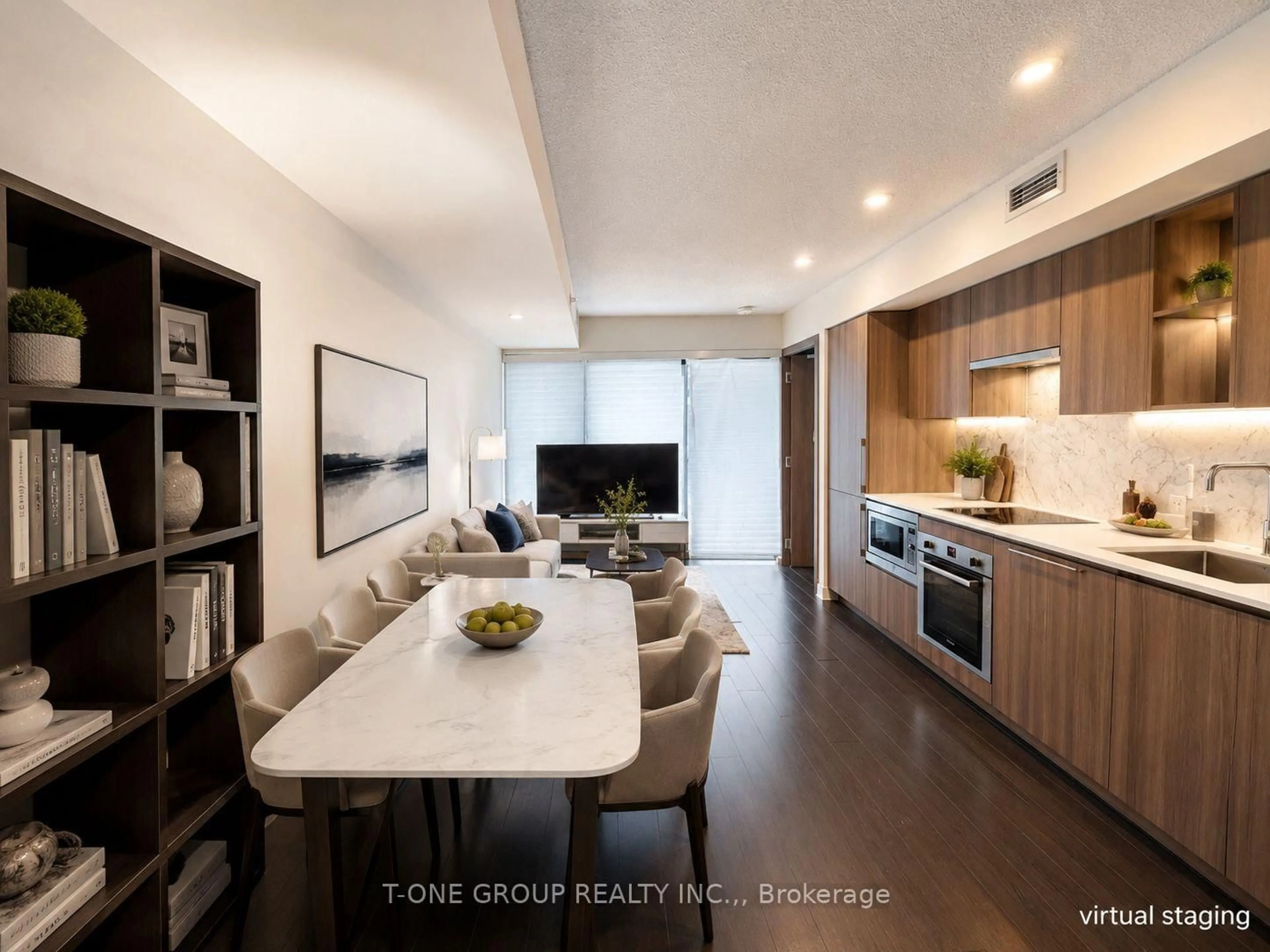 Open concept kitchen, unknown for 19 Bathurst St #1502, Toronto Ontario M5V 0N2
