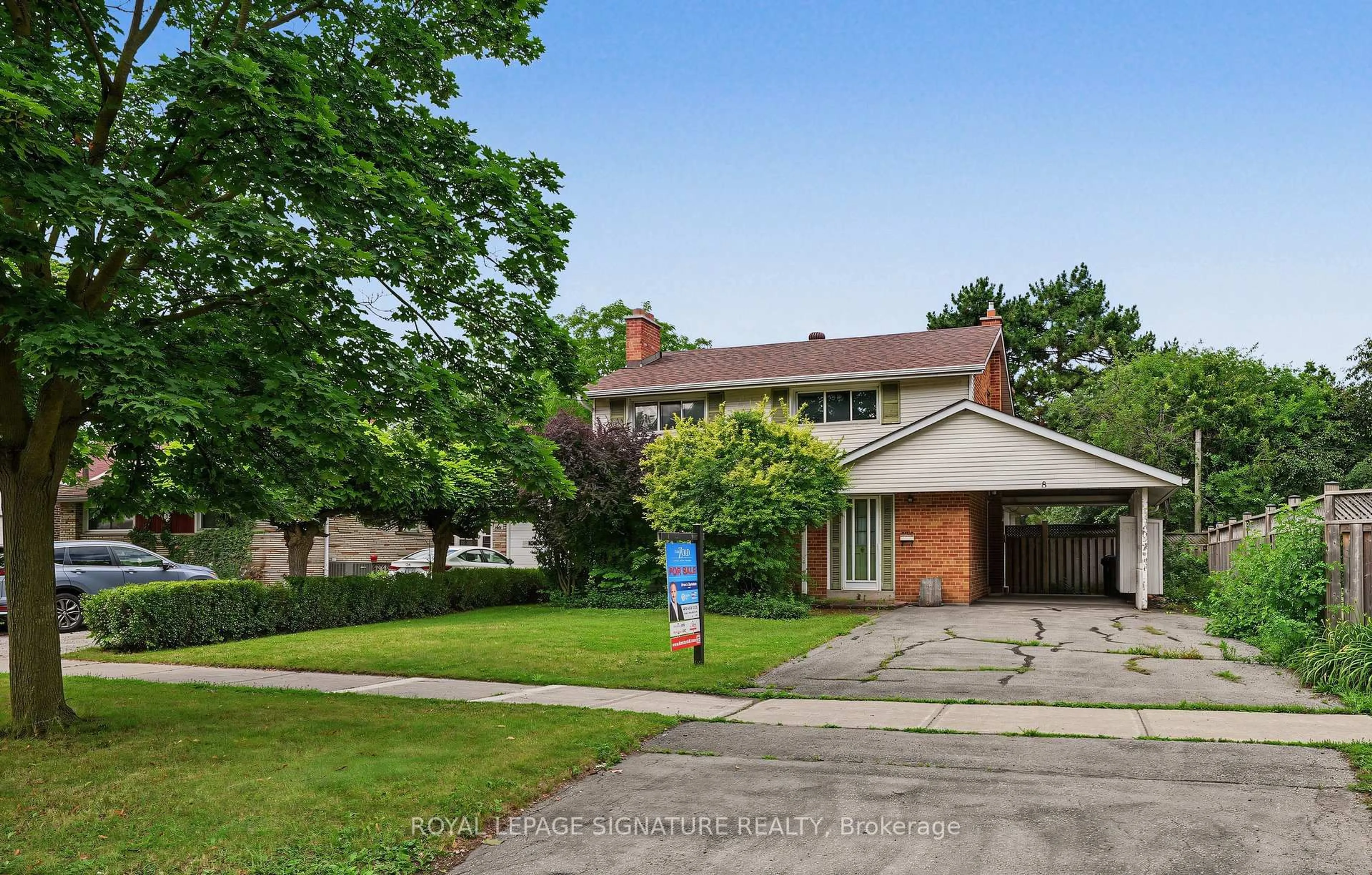 Home with brick exterior material, street for 8 Underhill Dr, Toronto Ontario M3A 2J2