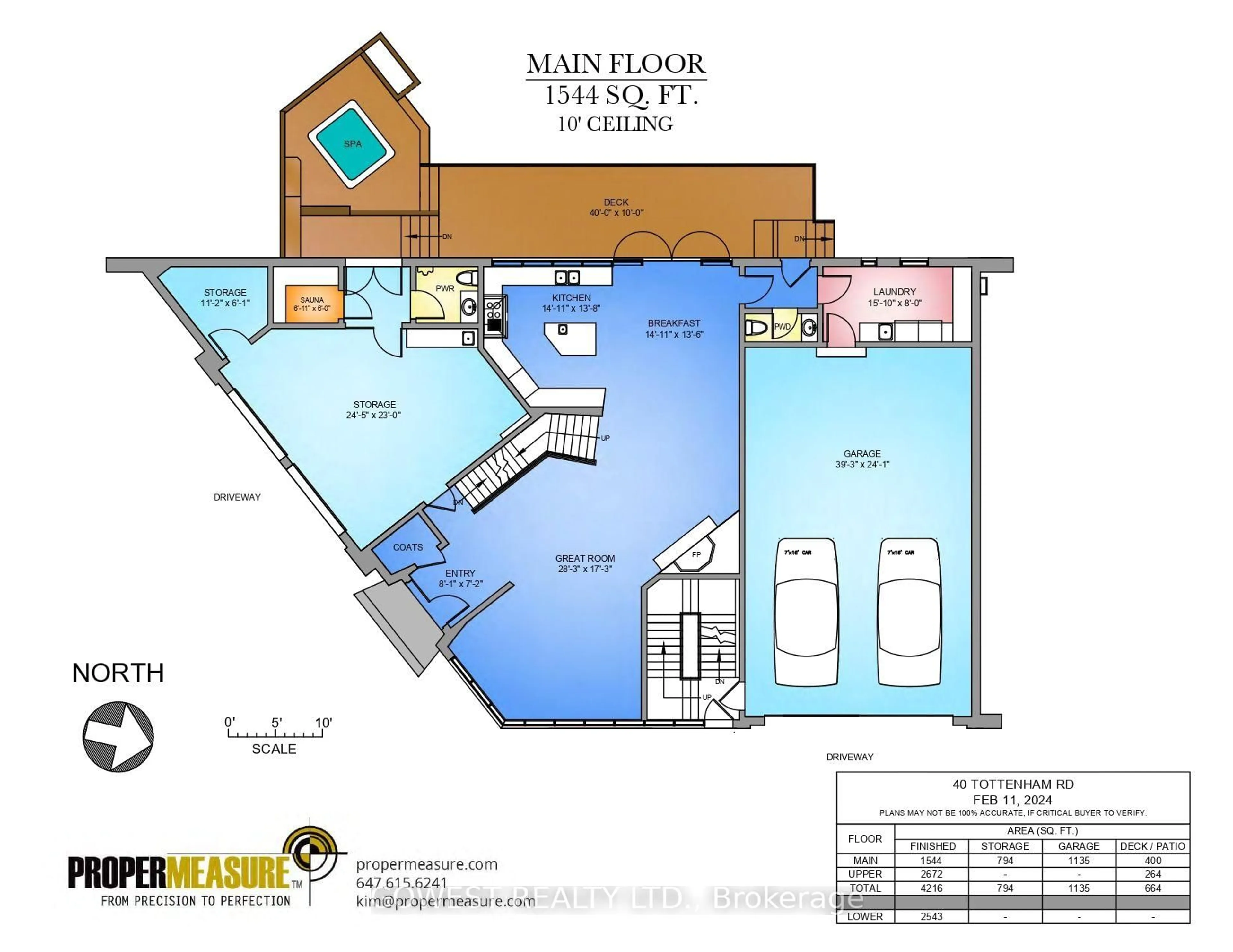 Floor plan for 40 Tottenham Rd, Toronto Ontario M3C 2J4
