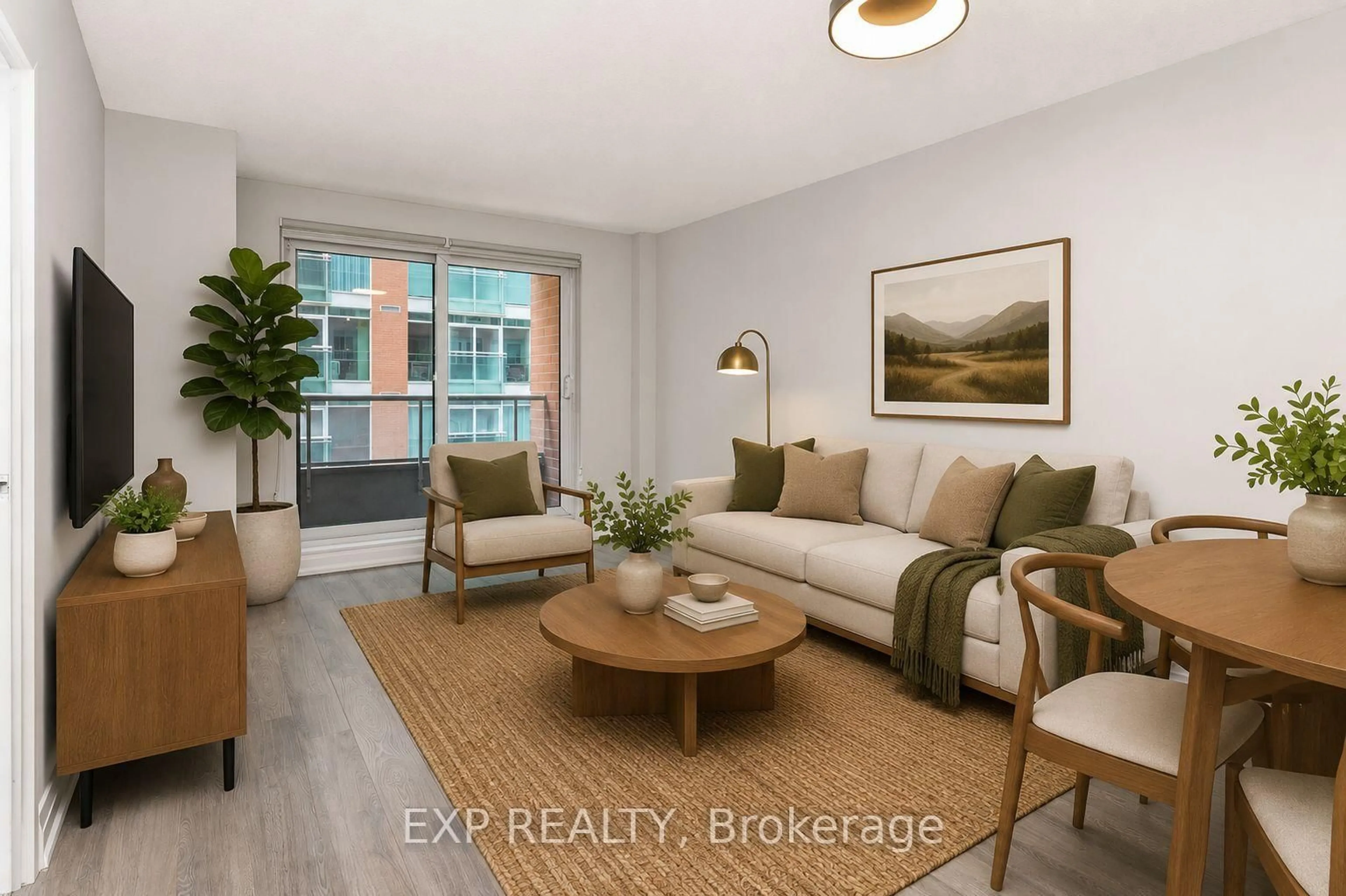 Living room with furniture, unknown for 230 King St #614, Toronto Ontario M5A 1K5