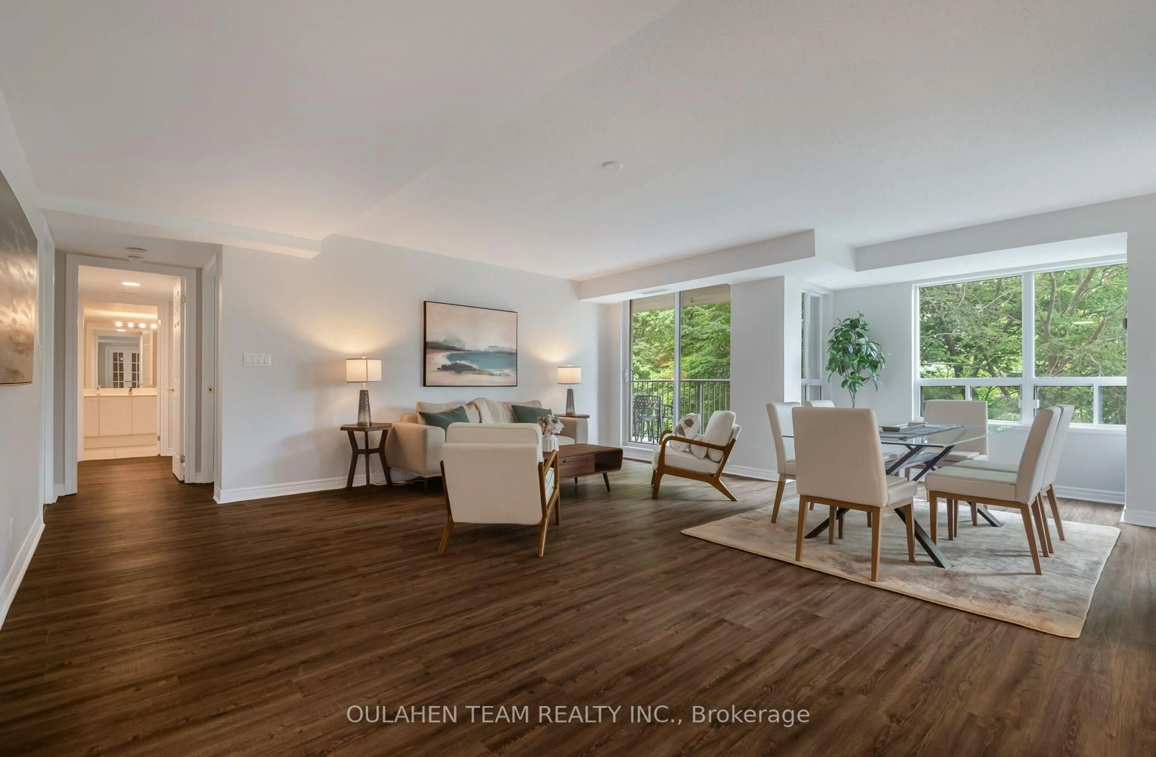 Living room with furniture, unknown for 16 Dallimore Circ #212, Toronto Ontario M3C 4C4