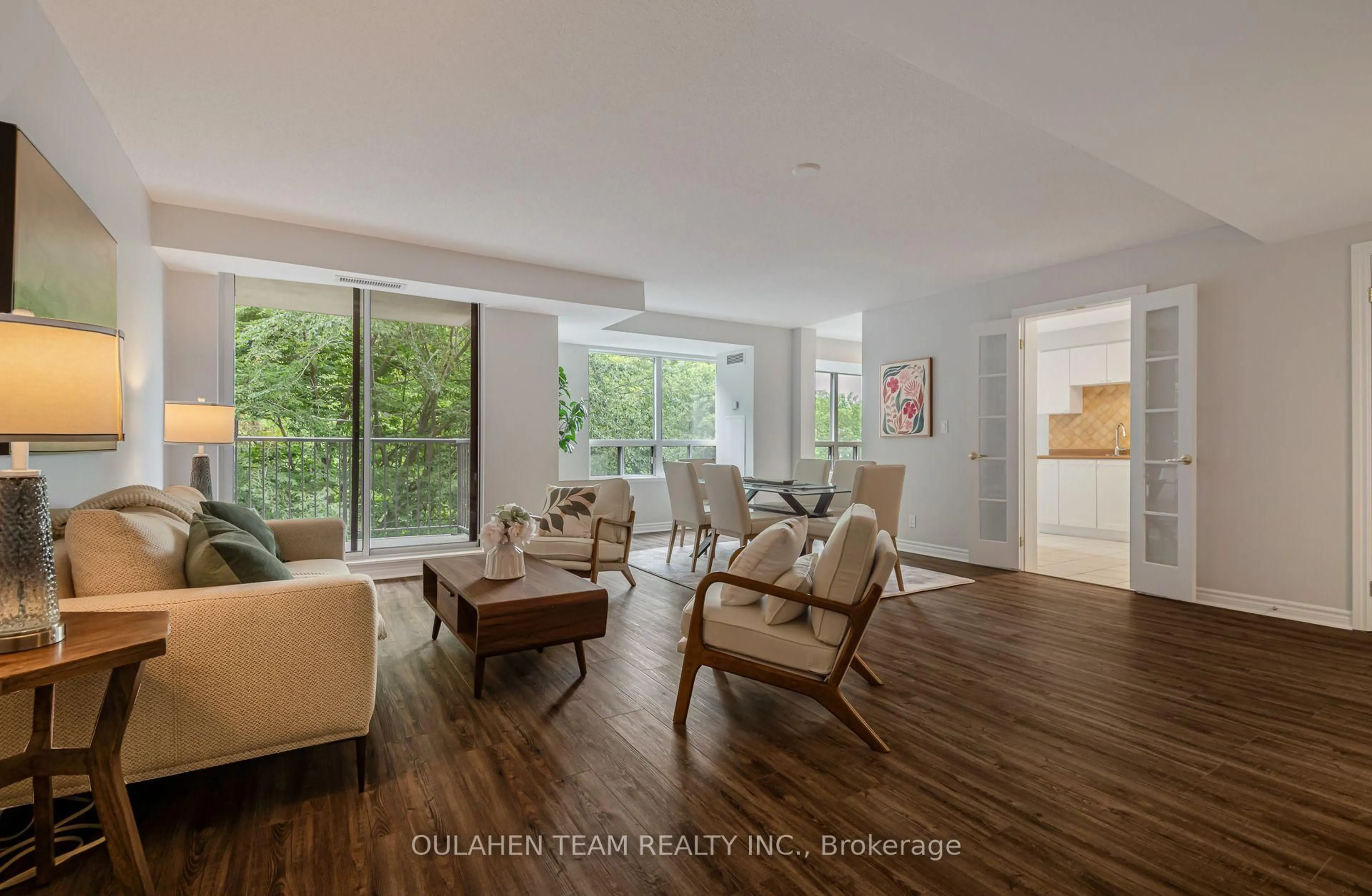 Living room with furniture, unknown for 16 Dallimore Circ #212, Toronto Ontario M3C 4C4