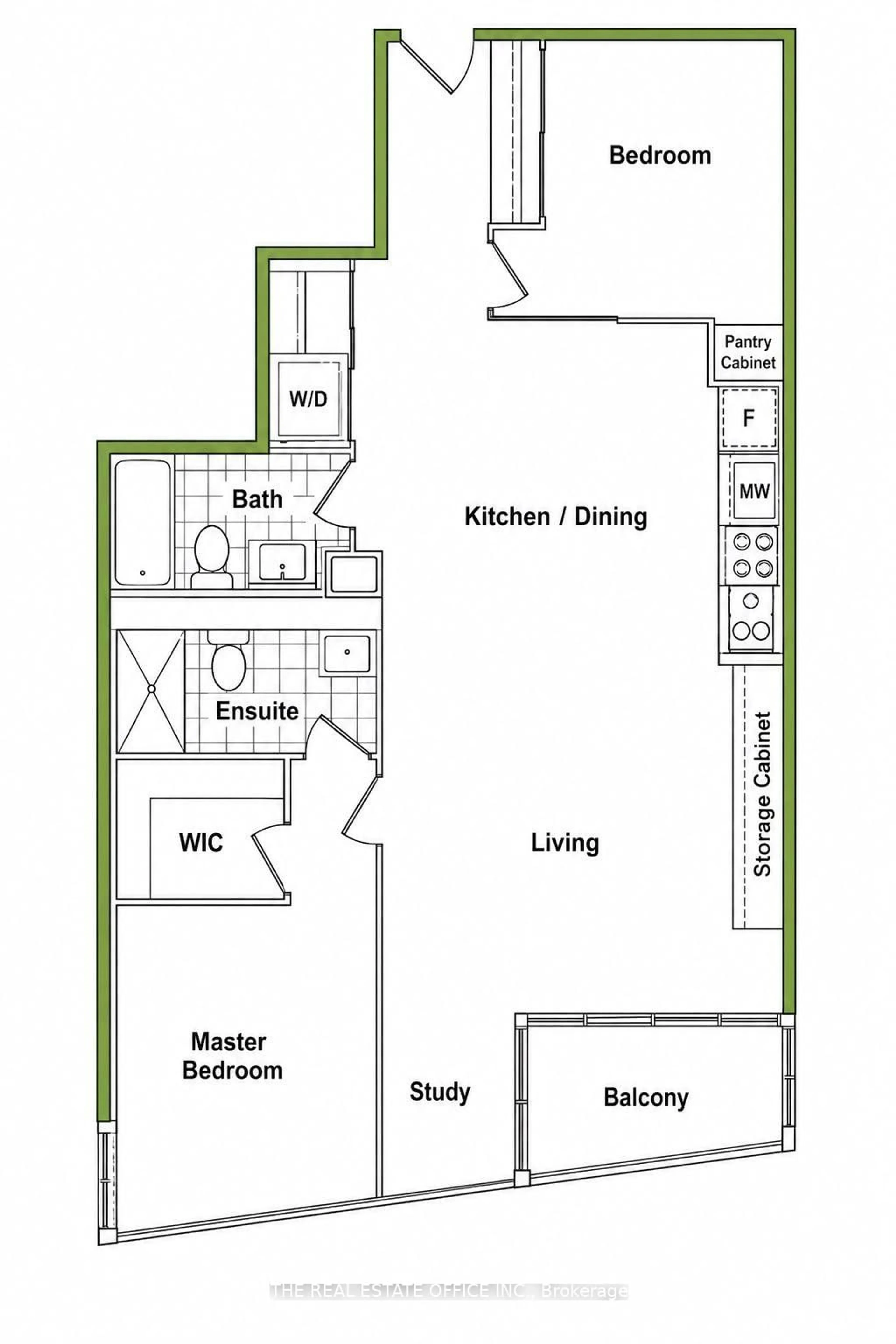 Floor plan for 151 Dan Leckie Way #202, Toronto Ontario M5V 4B2