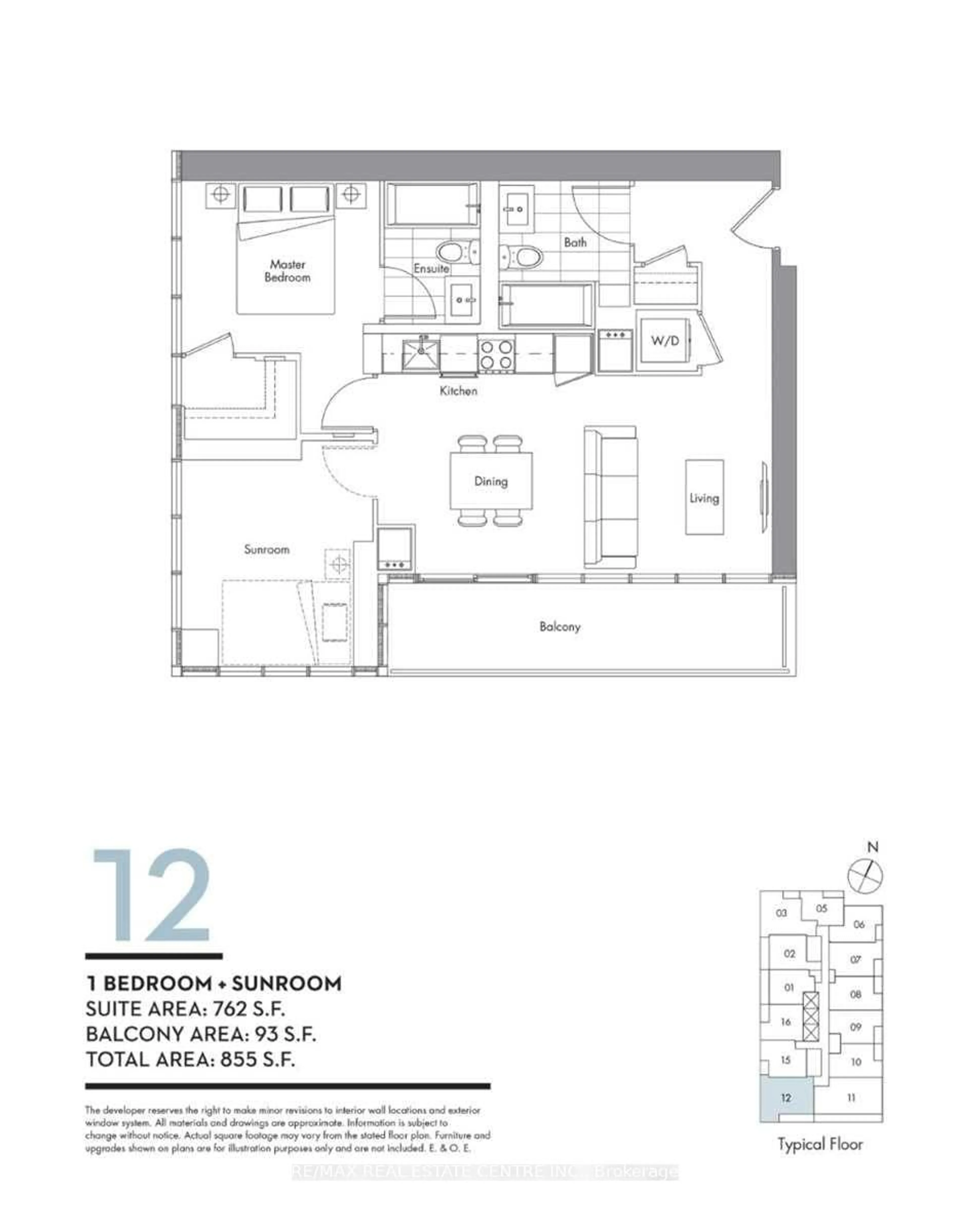 Floor plan for 19 Bathurst St #812, Toronto Ontario M5V 0N2