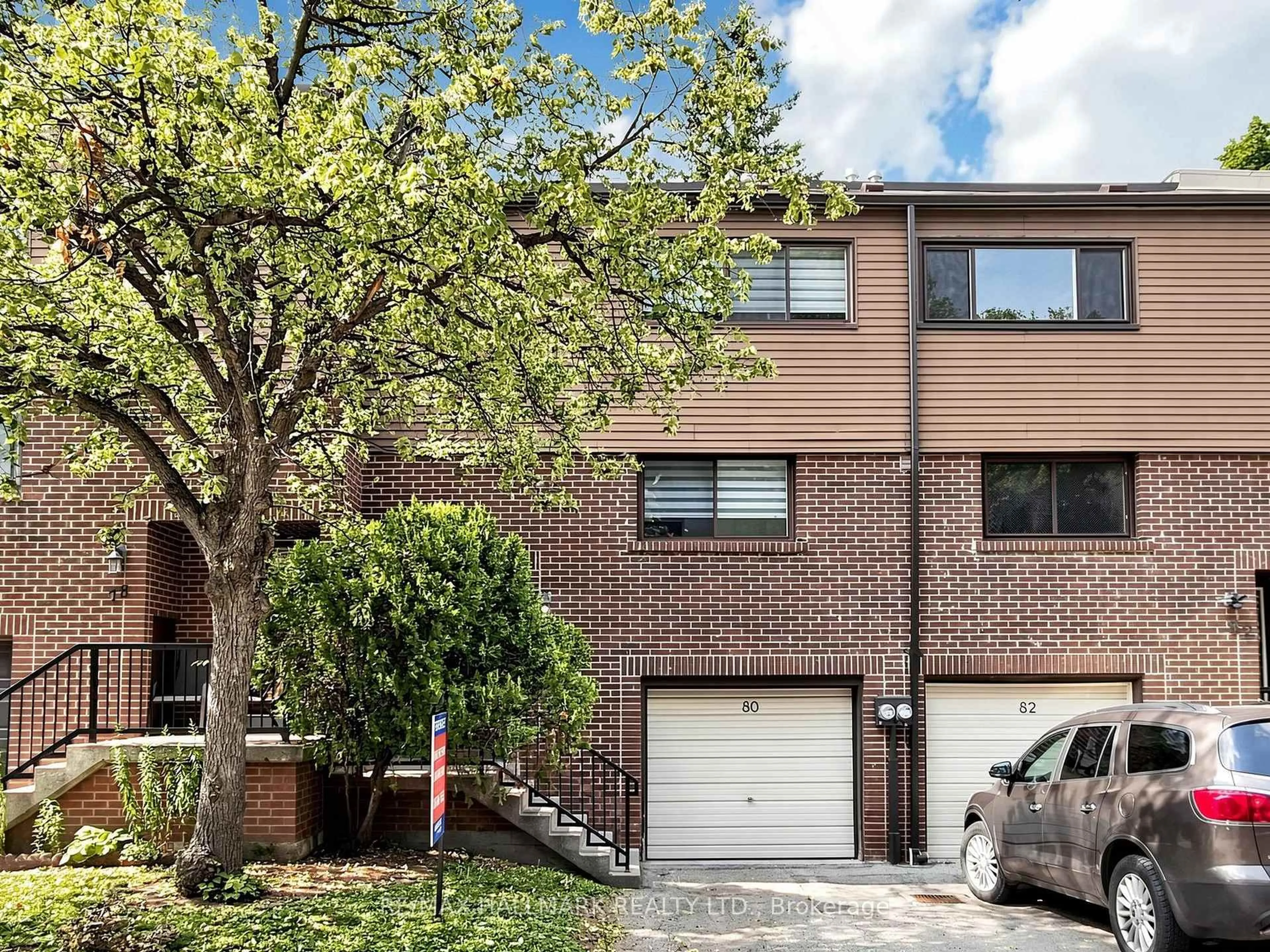 Home with brick exterior material, street for 80 Song Meadoway, Toronto Ontario M2H 2T7
