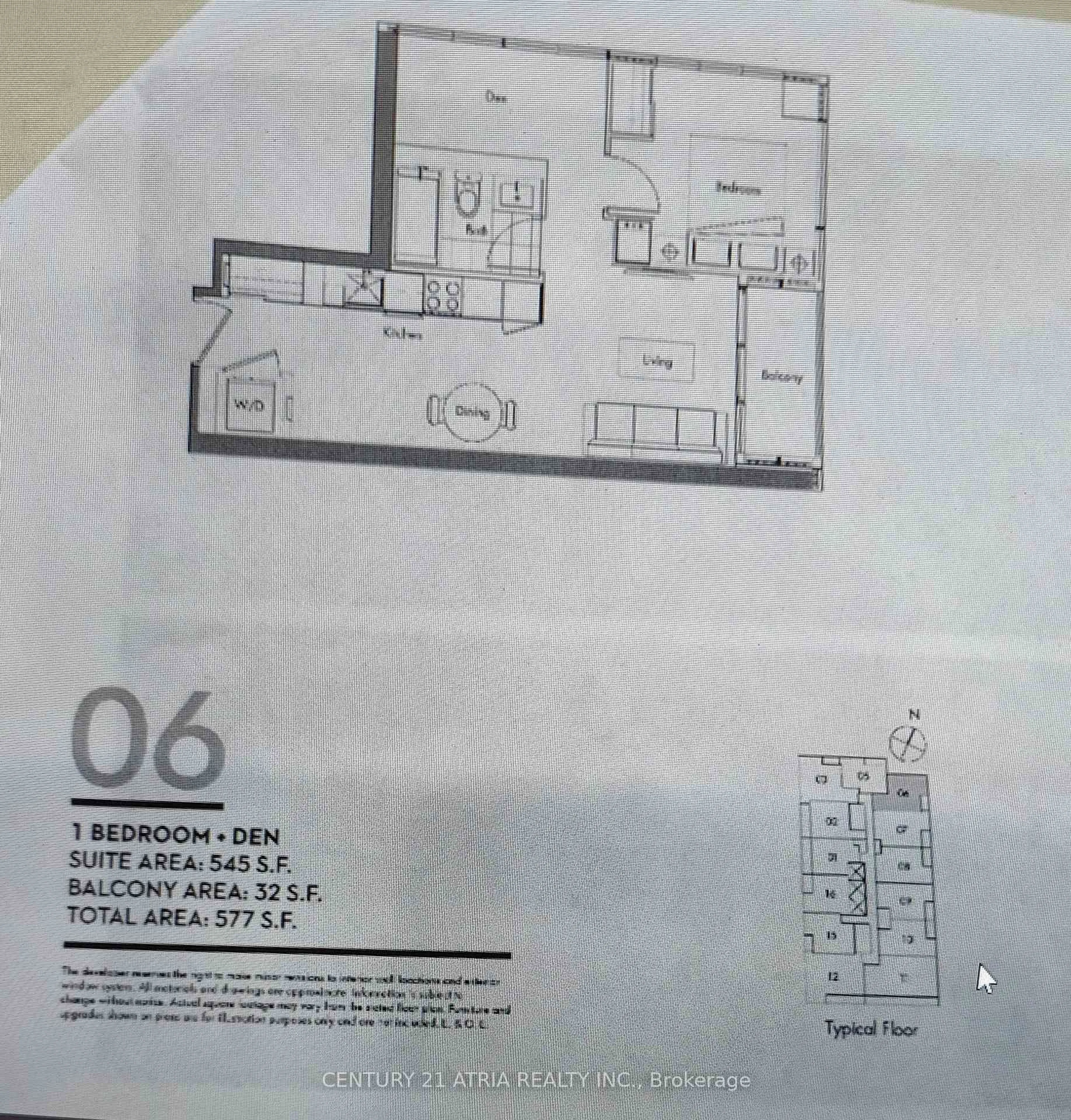 Floor plan for 19 Bathurst St #3306, Toronto Ontario M5V 0N2