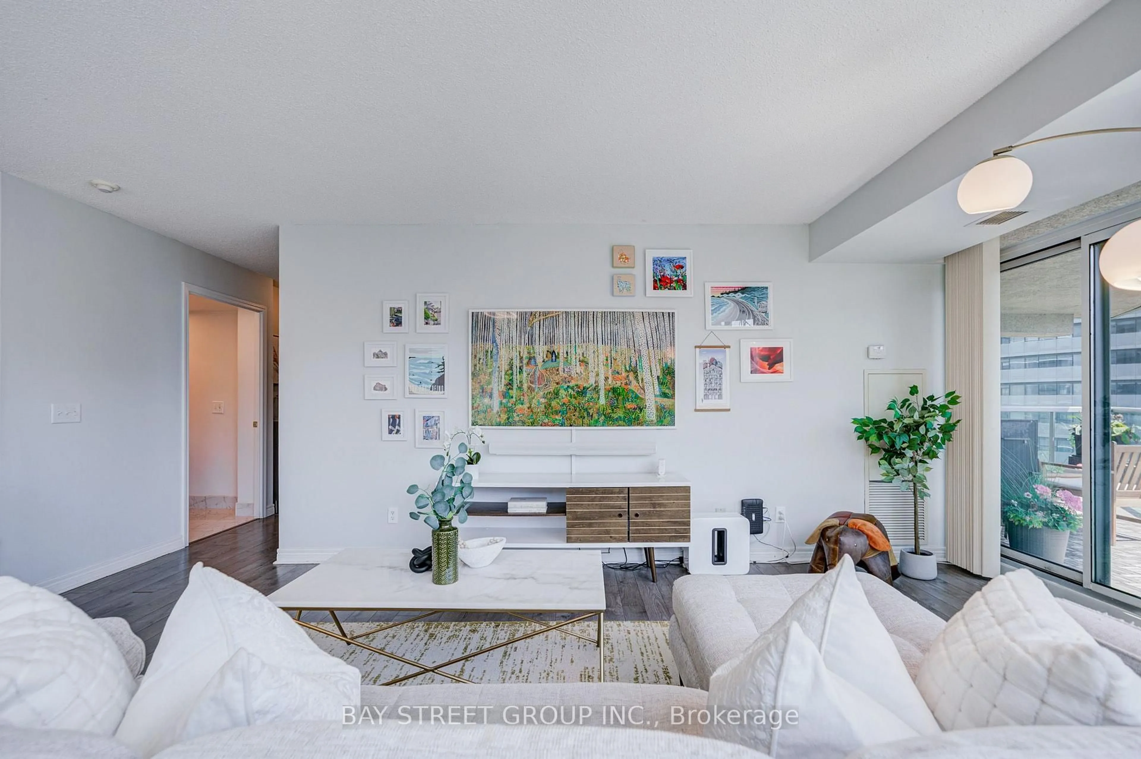 Living room with furniture, unknown for 30 Grand Trunk Cres #1811, Toronto Ontario M5J 3A4