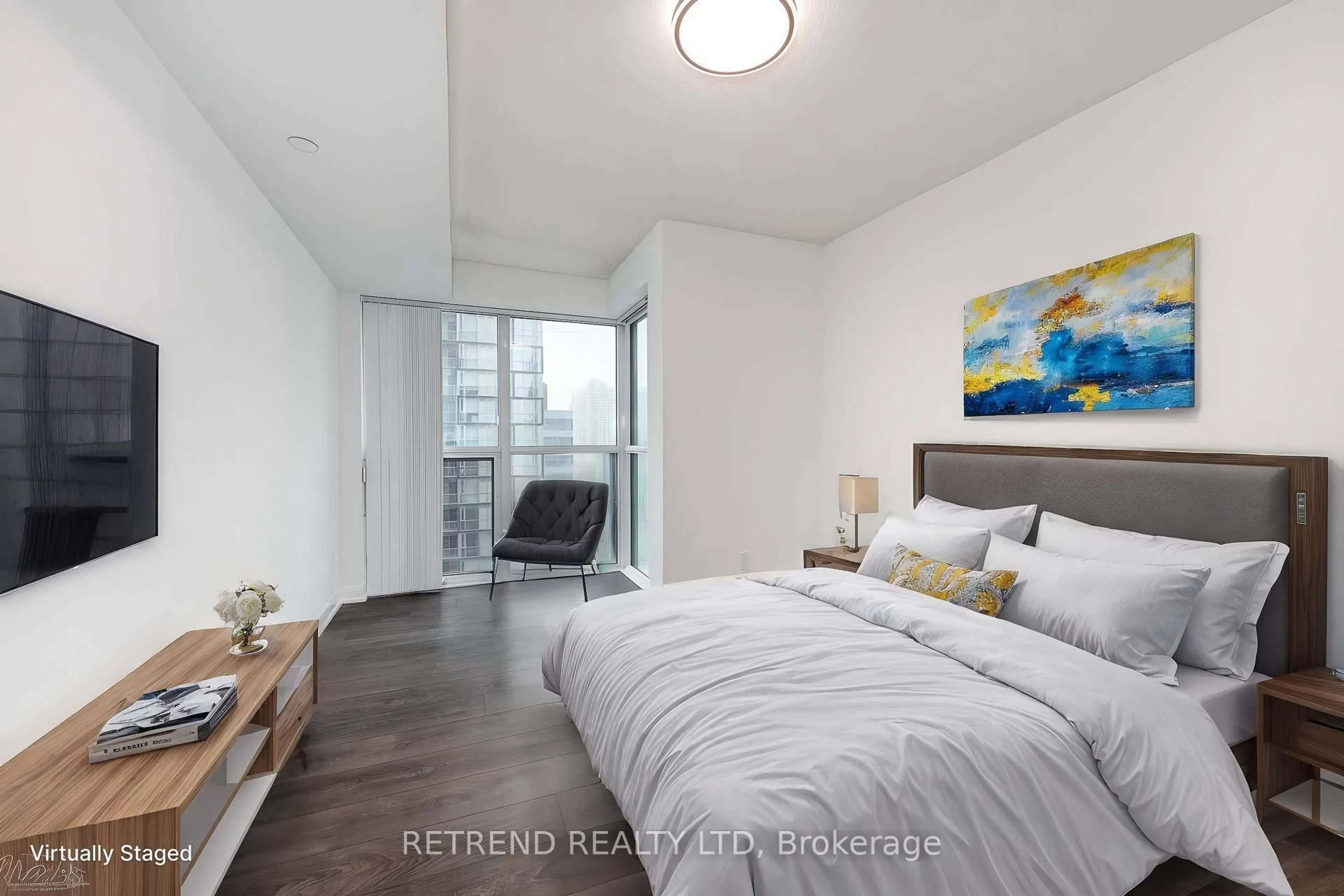 Bedroom with bed, unknown for 5168 yonge St #1209, Toronto Ontario M2N 0G1